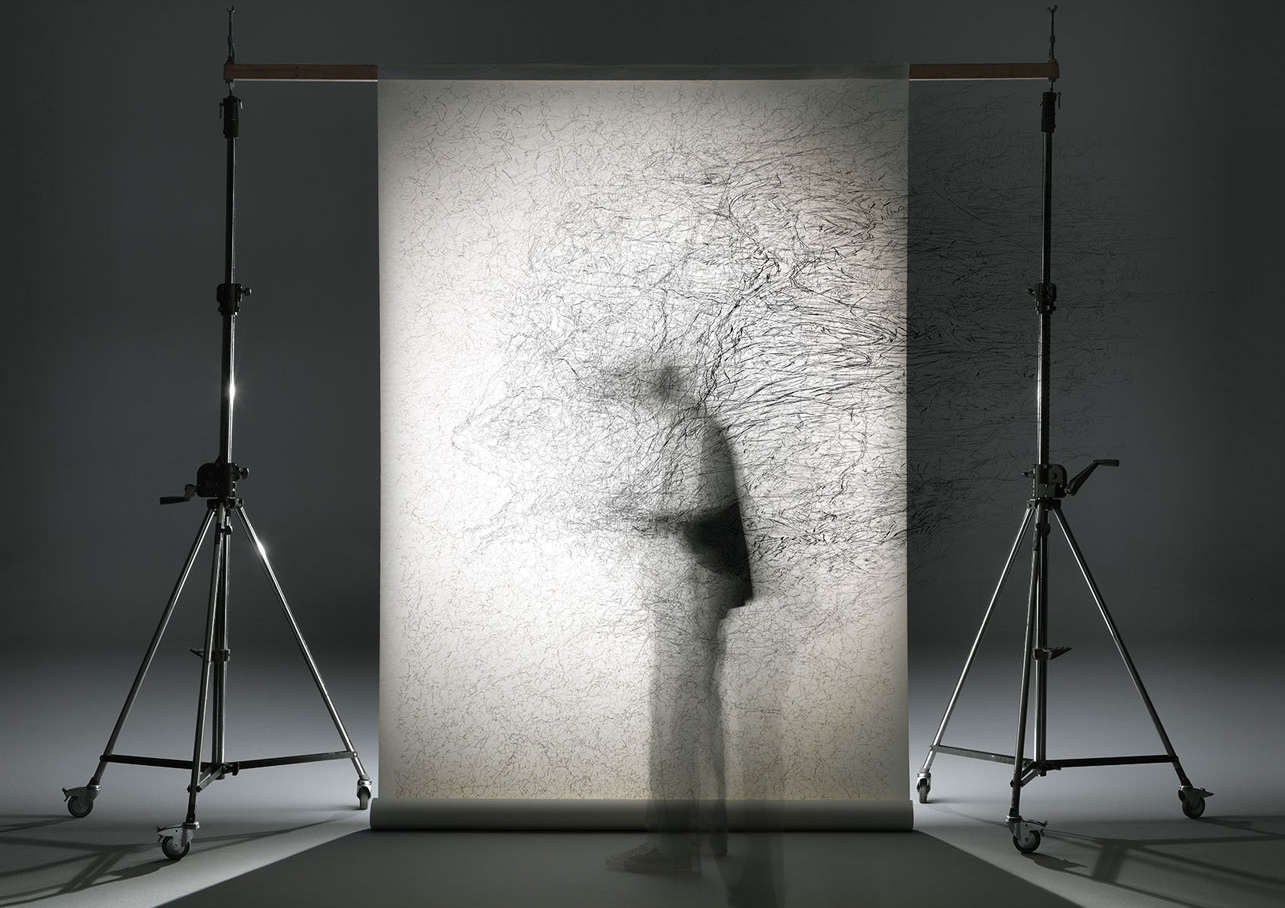 Bertrand Flachot, Scenoline(s)20, Dramo-ligne (2017; tecnica mista, dimensioni variabili)