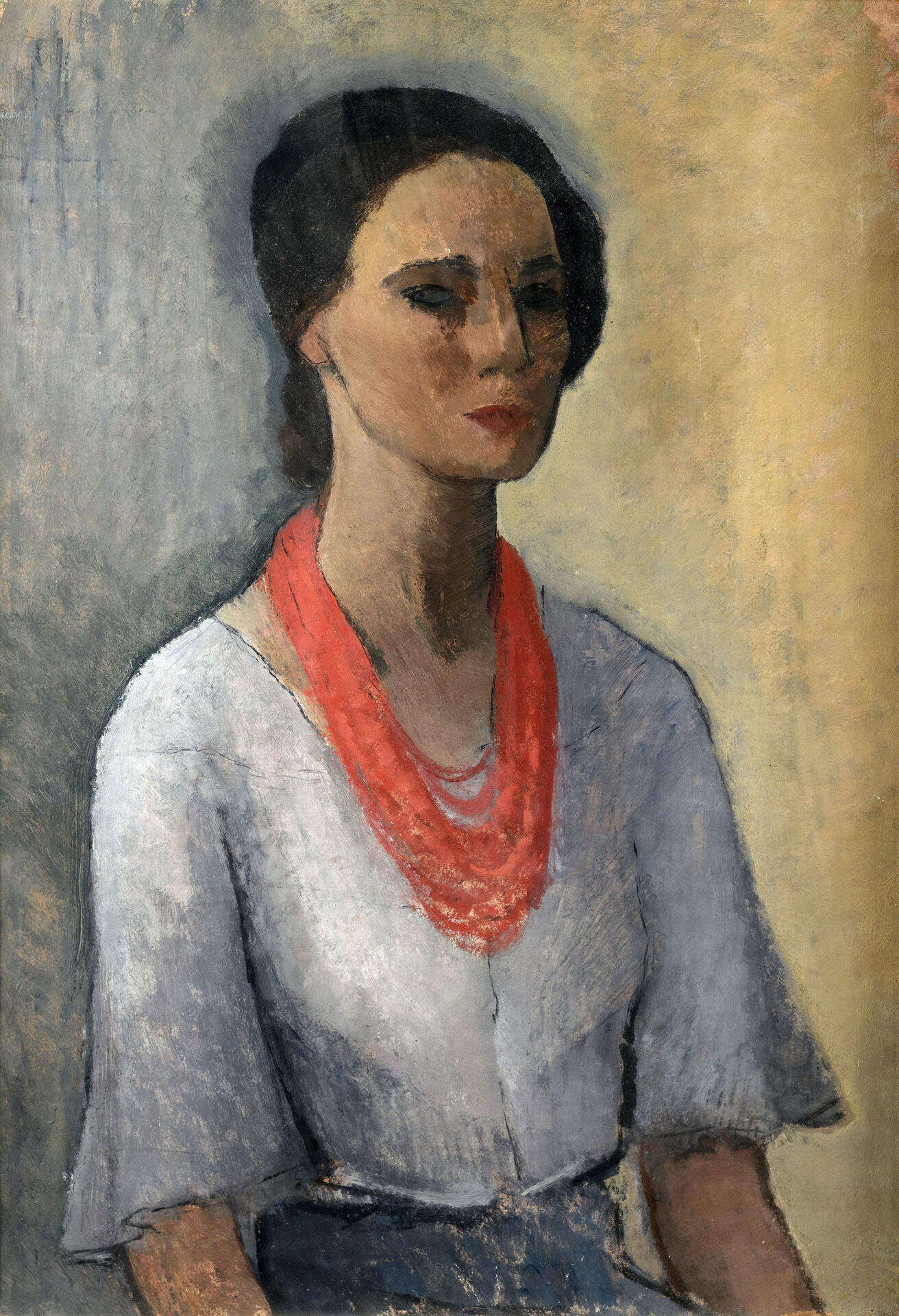 Bice Lazzari, Autoritratto (1929; olio su cartone preparato, 72x50 cm)