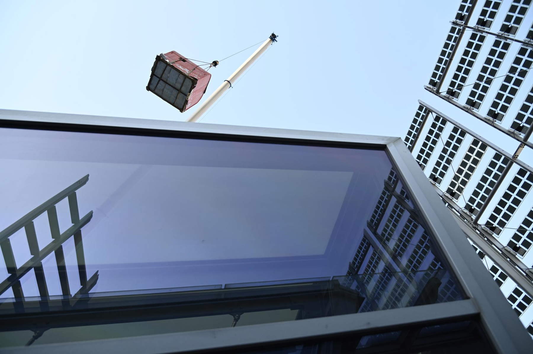 L'arrivo del Bivacco Fiamme Gialle al MUSE di Trento