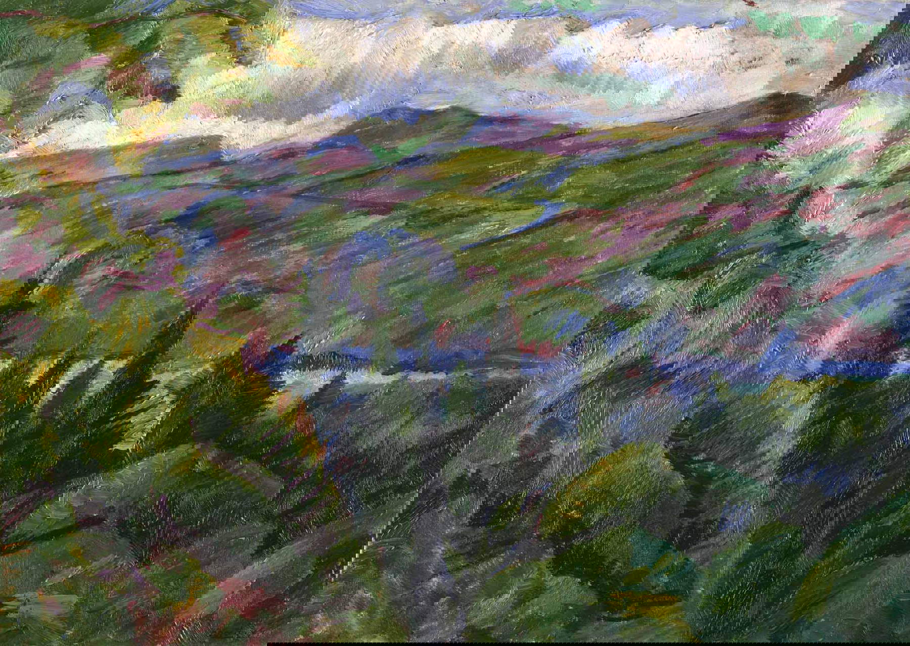 Umberto Boccioni, The Lake (1916; oil on canvas, 49.5 x 68.5 cm). Photo: Studio Esseci