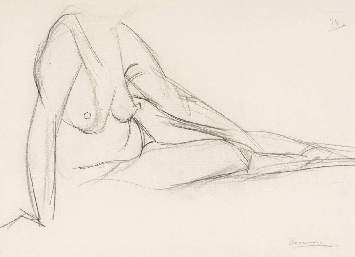 Umberto Boccioni, Female Nude. Photo: Studio Esseci