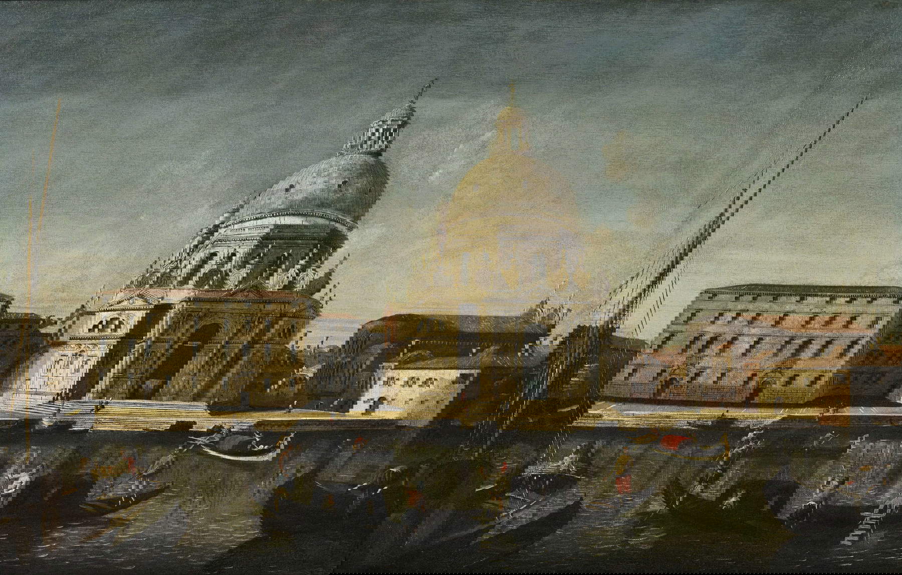 Bottega di Michele Marieschi, La Salute (XVIII secolo; olio su tela, 62 x 95 cm) Bottega di Michele Marieschi, La Salute (XVIII secolo; olio su tela, 62 x 95 cm)