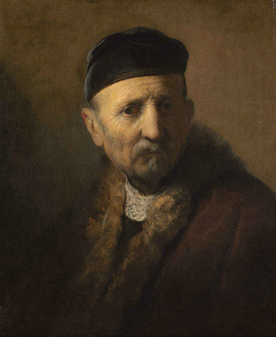 Rembrandt's workshop, Tronie of an Old Man (ca. 1630; The Hague, Mauritshuis) Rembrandt's workshop, Tronie of an Old Man (ca. 1630; The Hague, Mauritshuis)