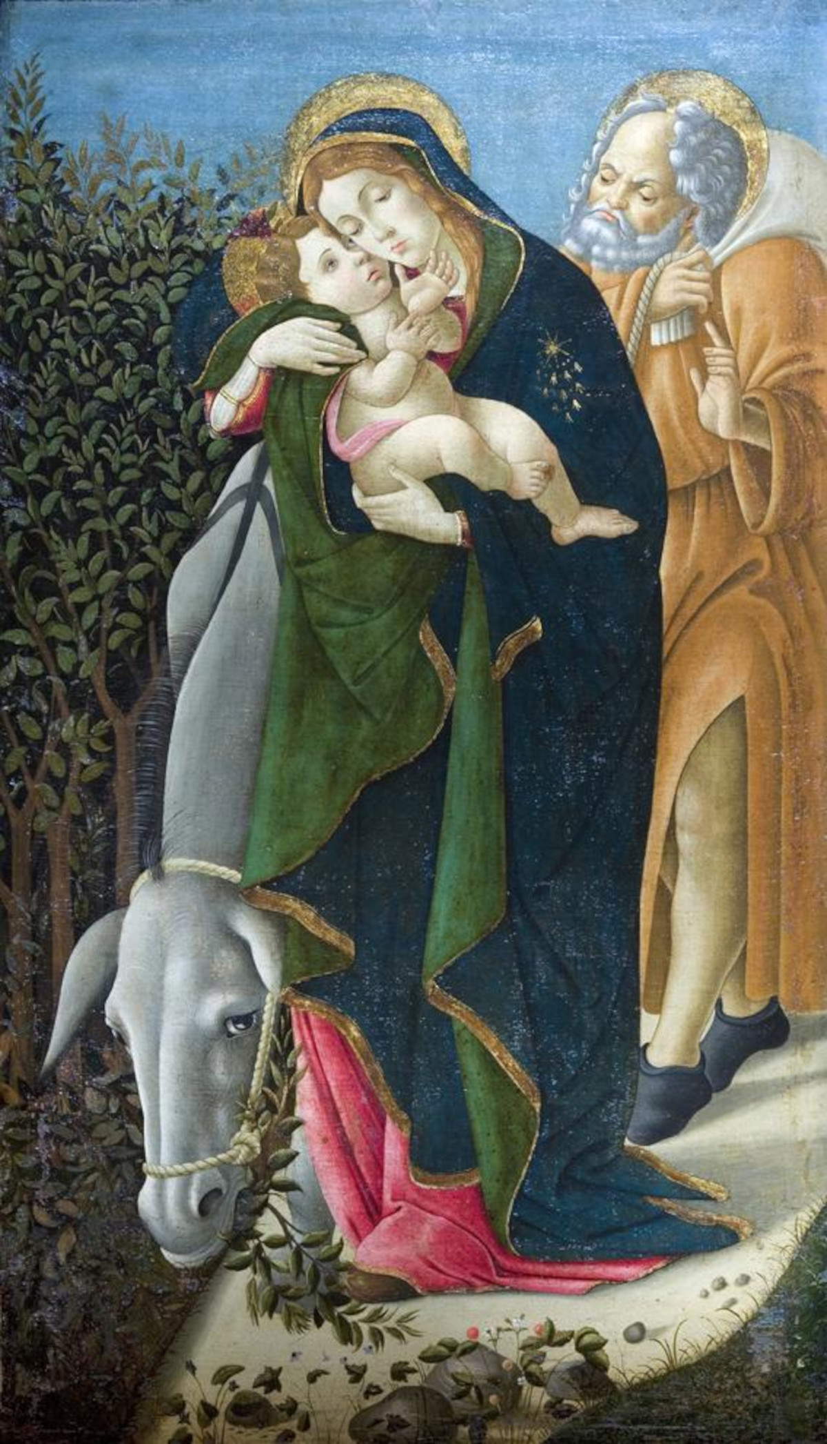 Sandro Botticelli, The Flight into Egypt (1495 - 1500; Paris, Jacquemart-Andr&eacute; Museum)