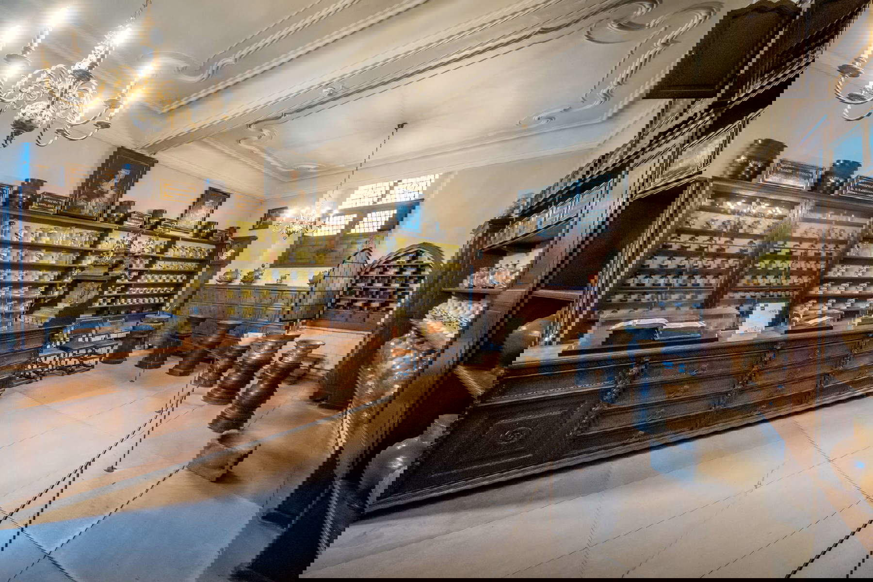 La farmacia del Sint-Janshospitaal. Foto: Visit Bruges / Jan Darthet La farmacia del Sint-Janshospitaal. Foto: Visit Bruges / Jan Darthet