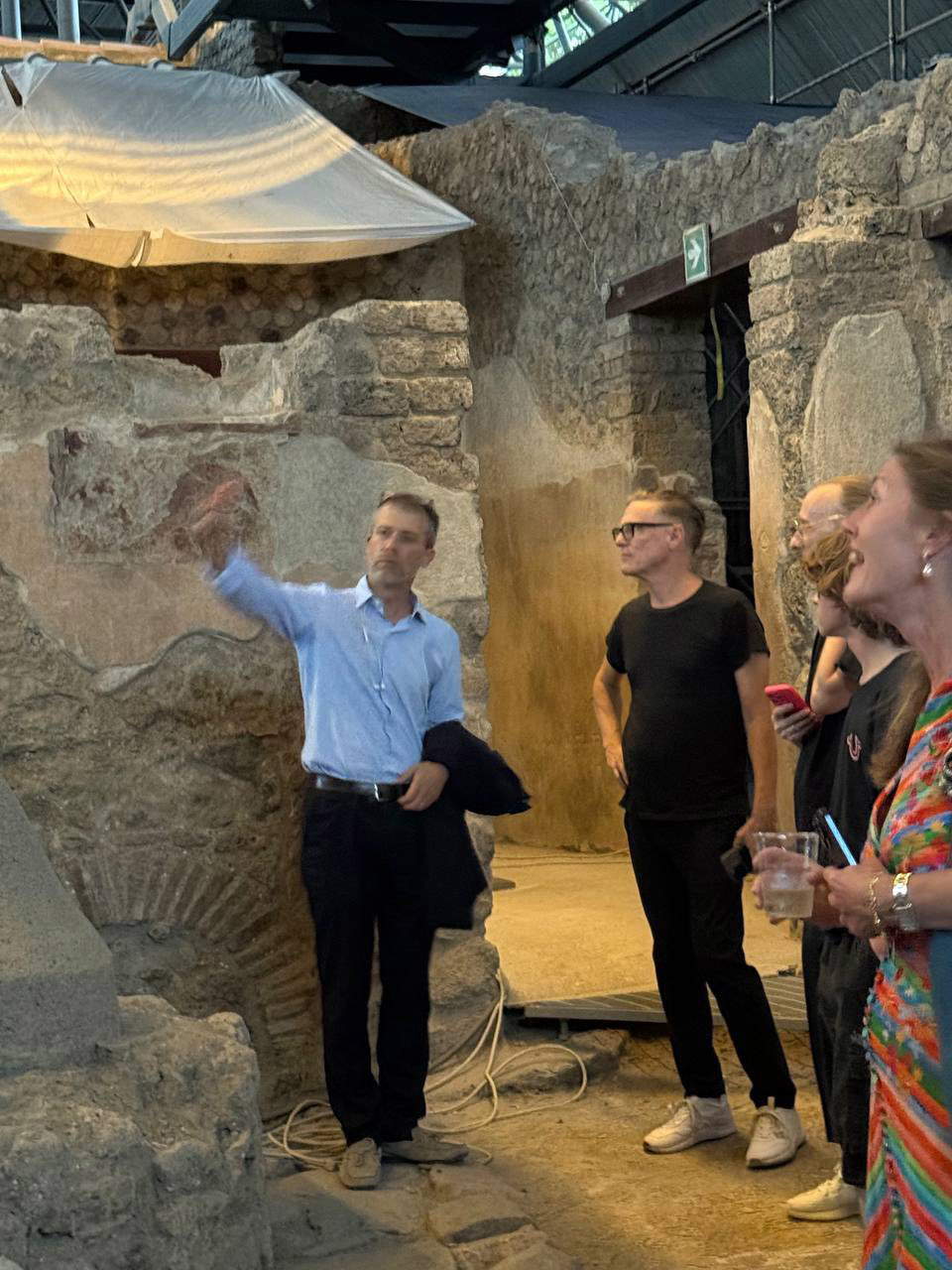 Bryan Adams in visita a Pompei