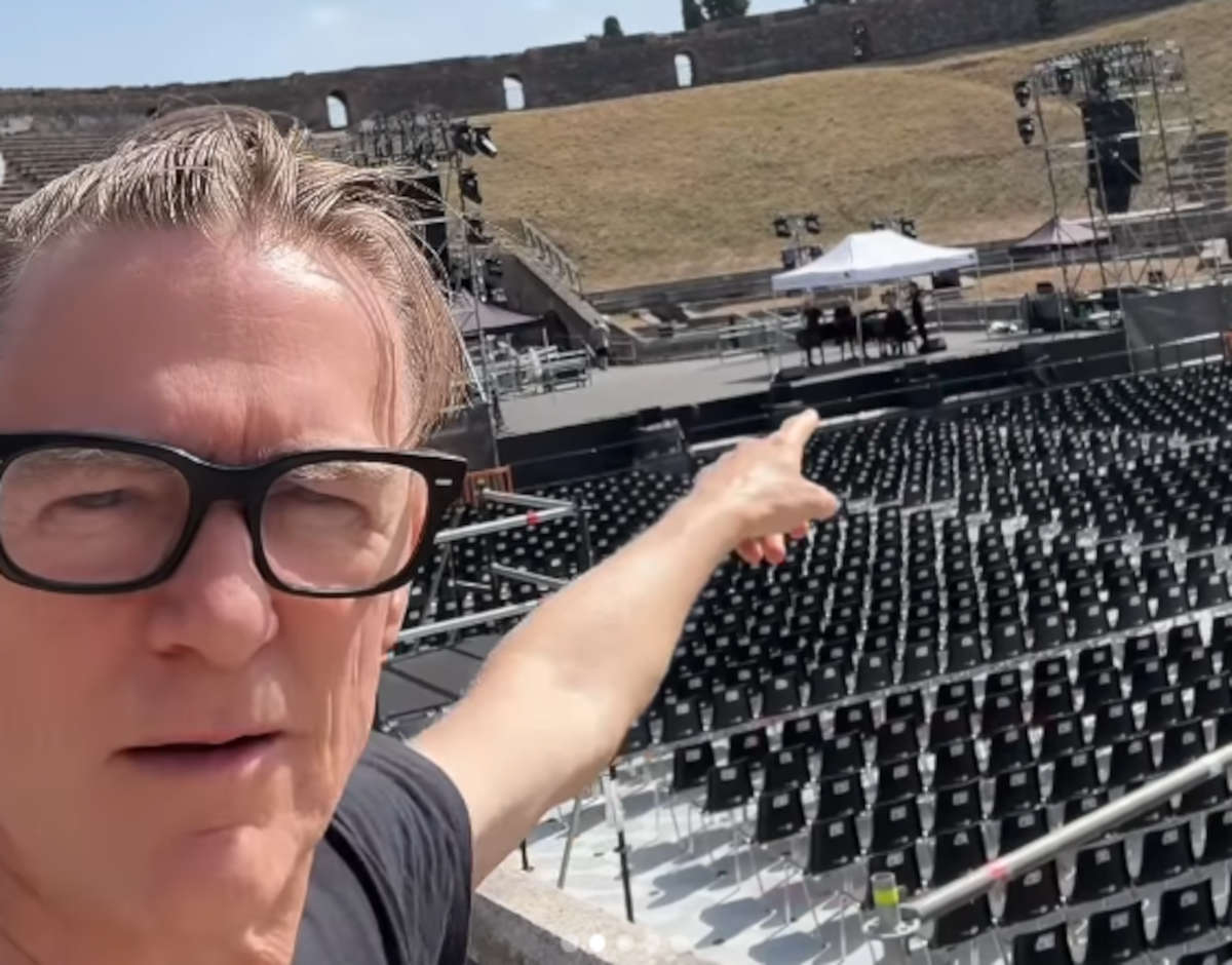 Bryan Adams in visita a Pompei