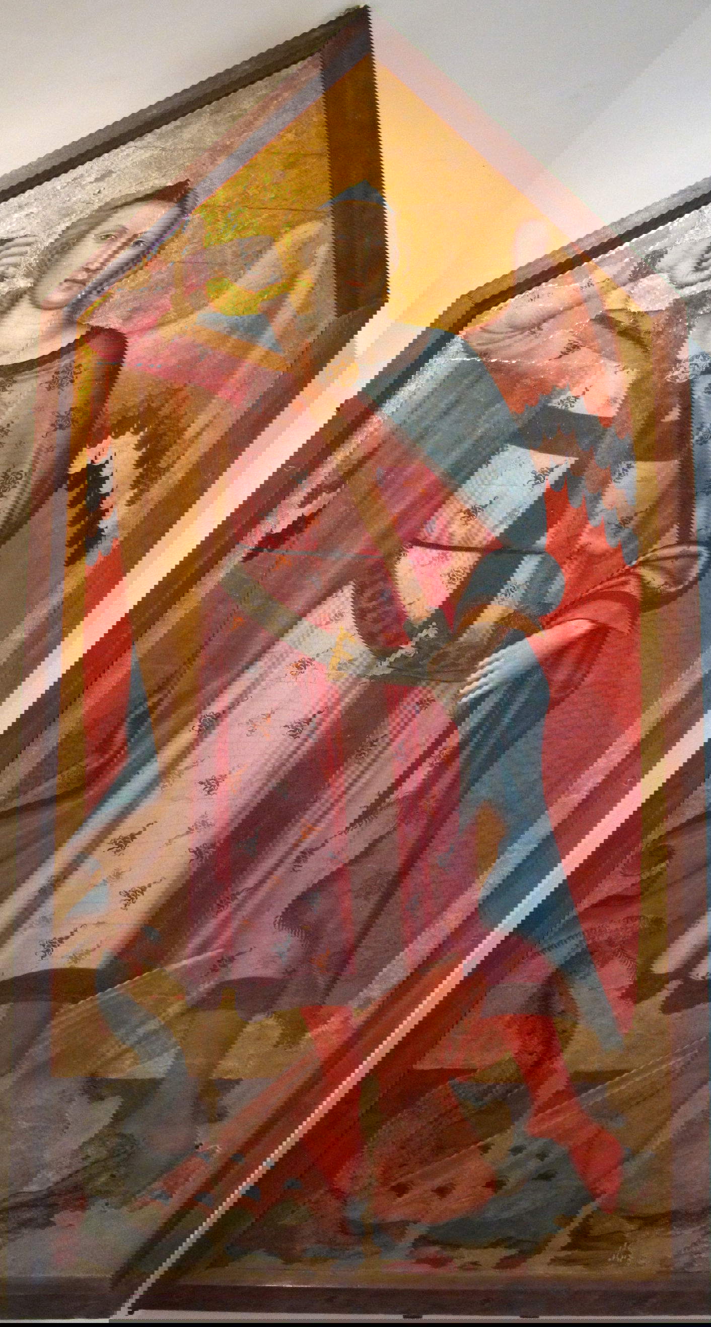 Buffalmacco, Saint Michael Archangel (1320-1330; tempera on panel, 203 x 75 cm; Arezzo, National Museum of Medieval and Modern Art) Photo: Francesco Bini