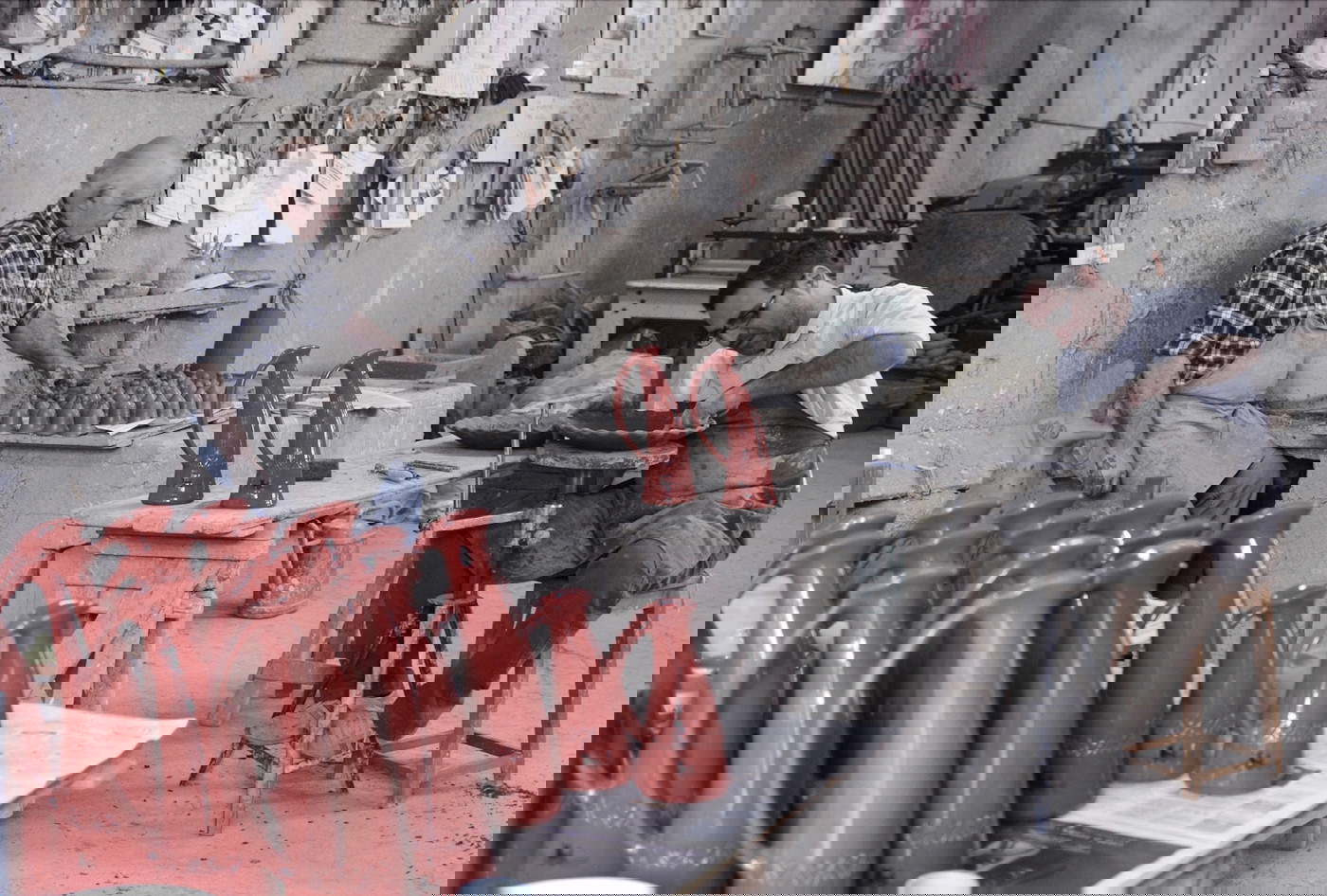 Laboratorio ceramico ad Assemini (Sardegna)