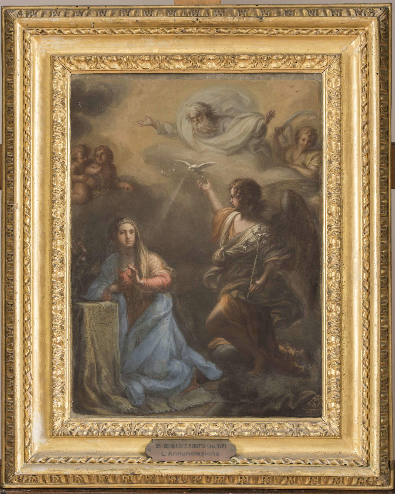 Carlo Maratta, Annunziata (Rom, Gallerie Nazionali di Arte Antica, Galleria Corsini, Inv. 209) Carlo Maratta, Annunziata (Rom, Gallerie Nazionali di Arte Antica, Galleria Corsini, Inv. 209)