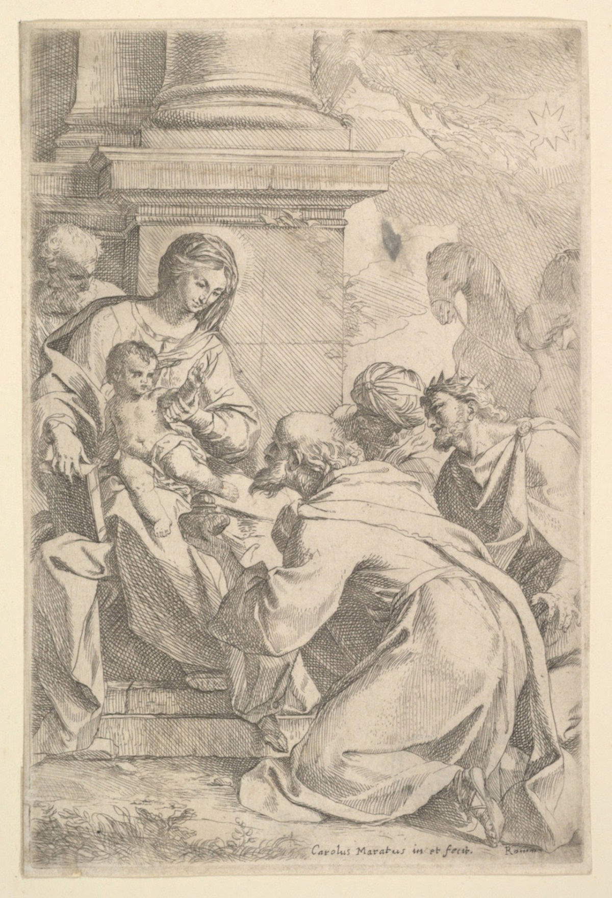 Carlo Maratti, Adoration des Mages (municipalité de Camerano)