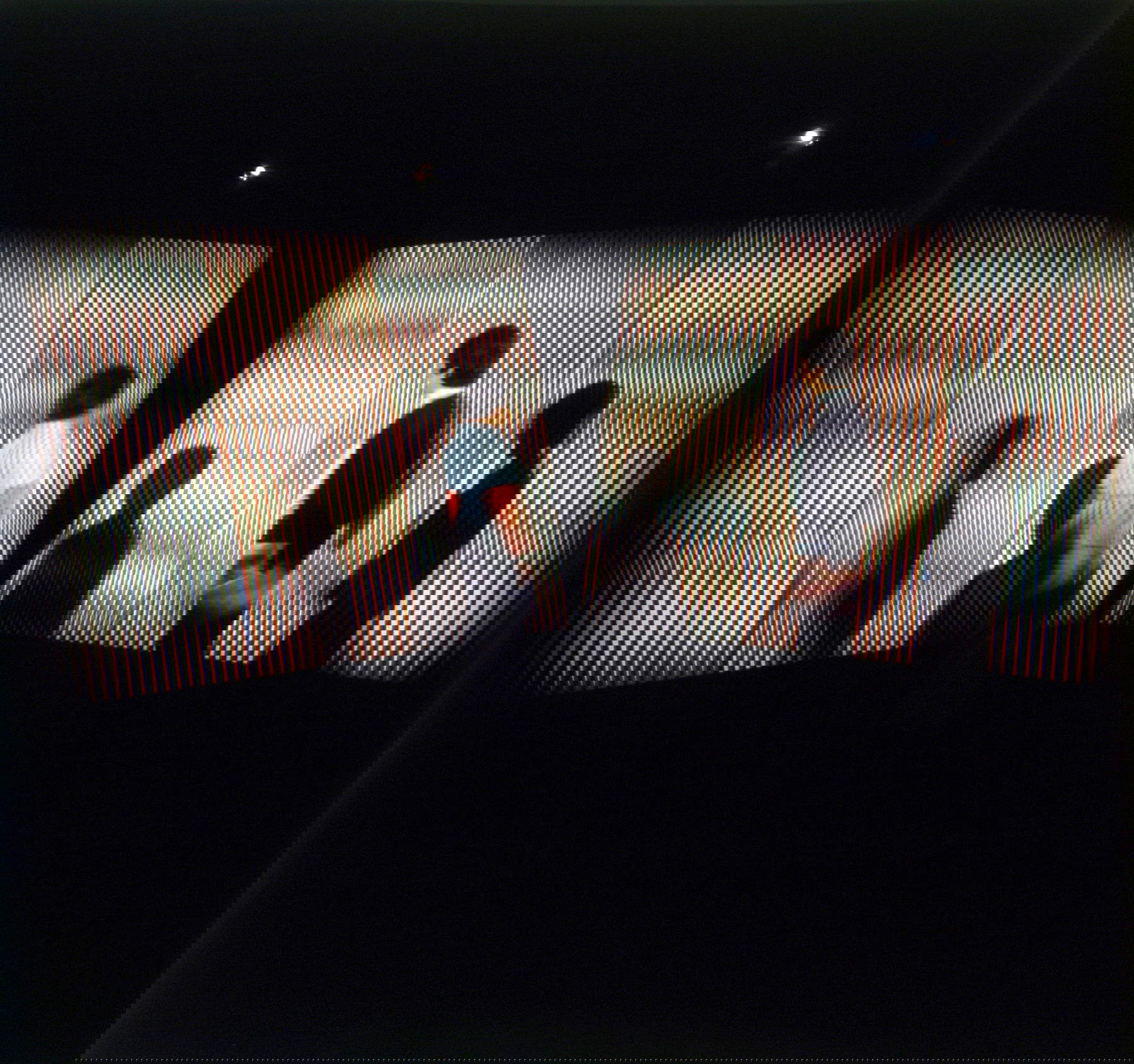 Carlos Cruz-Diez, Ambiente Cromointerferente (1974; aplicación dedicada, proyección de v&iacute;deo; Caracas) Foto: Atelier Cruz-Diez ParisMuseo de Arte Contempor&aacute;neo Sof&iacute;a Imber y Sala Cadafe, Caracas, Venezuela&copy; Estate of Carlos Cruz-Diez. Todos los derechos reservados 2025 /Bridgeman Images