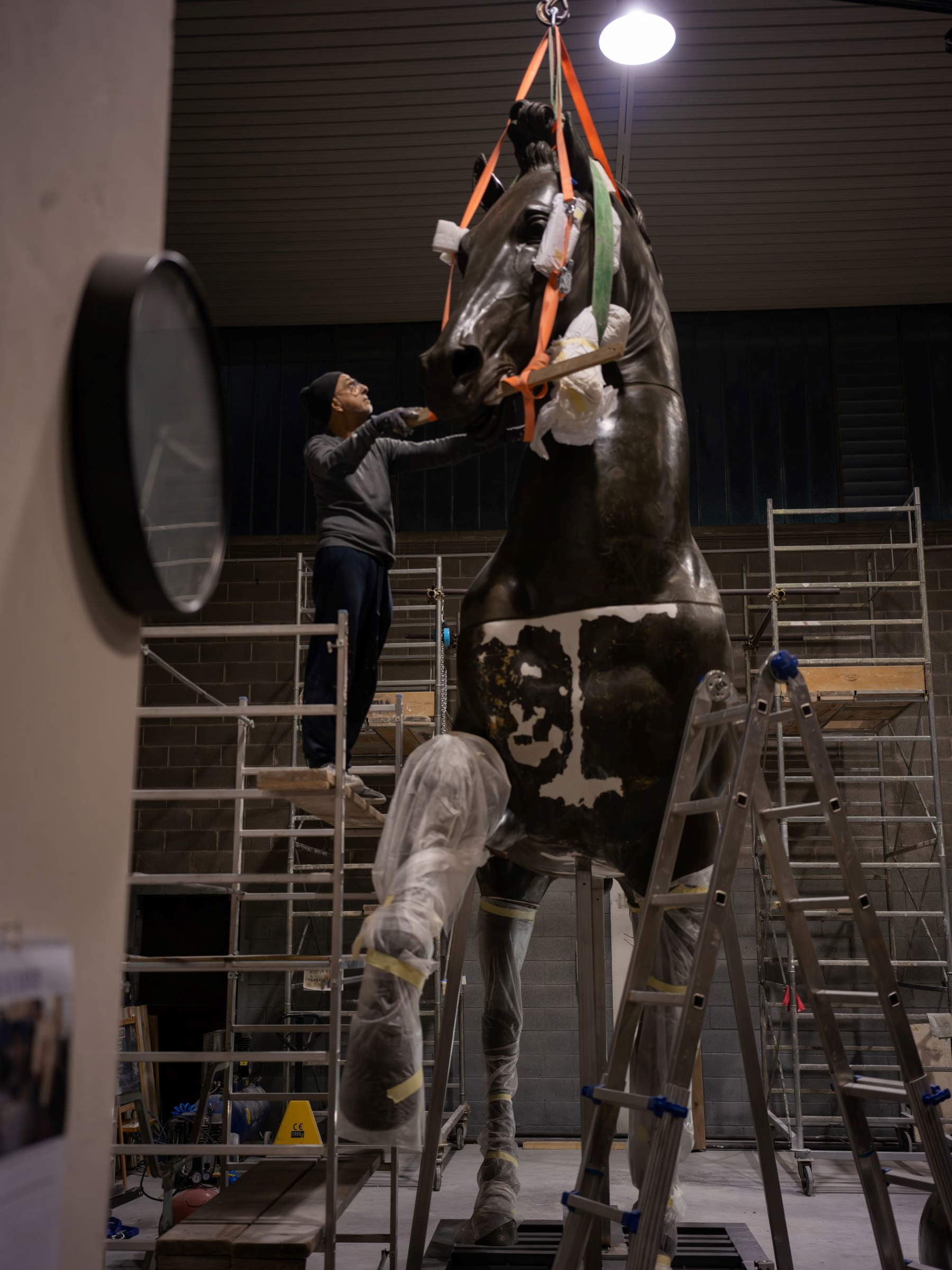 Canova's Colossal Horse comes back to life after more than 50 years in storage &copy; Joan Porcel Studio