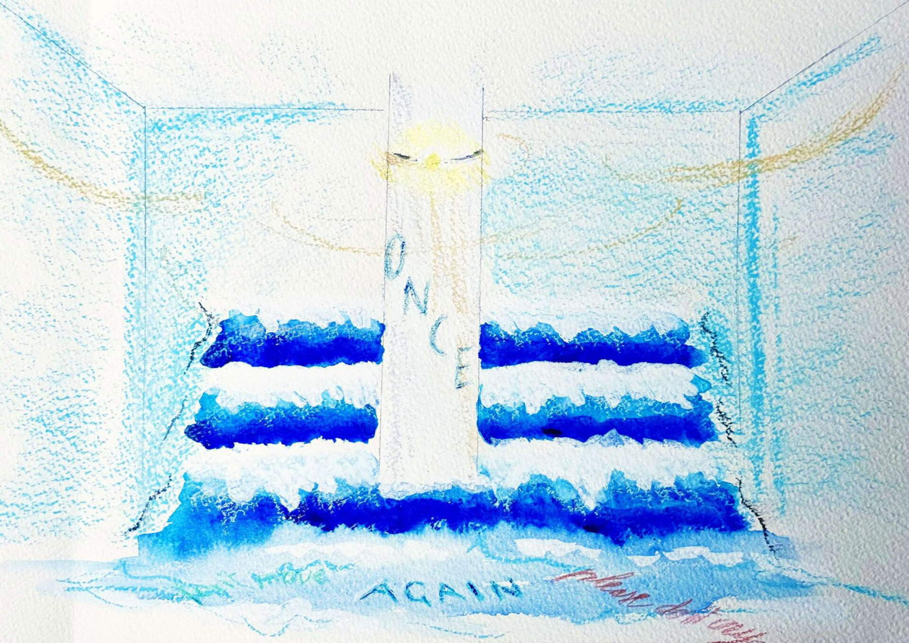 Chiara Dynys, Una vez más, (2025; boceto preparatorio)