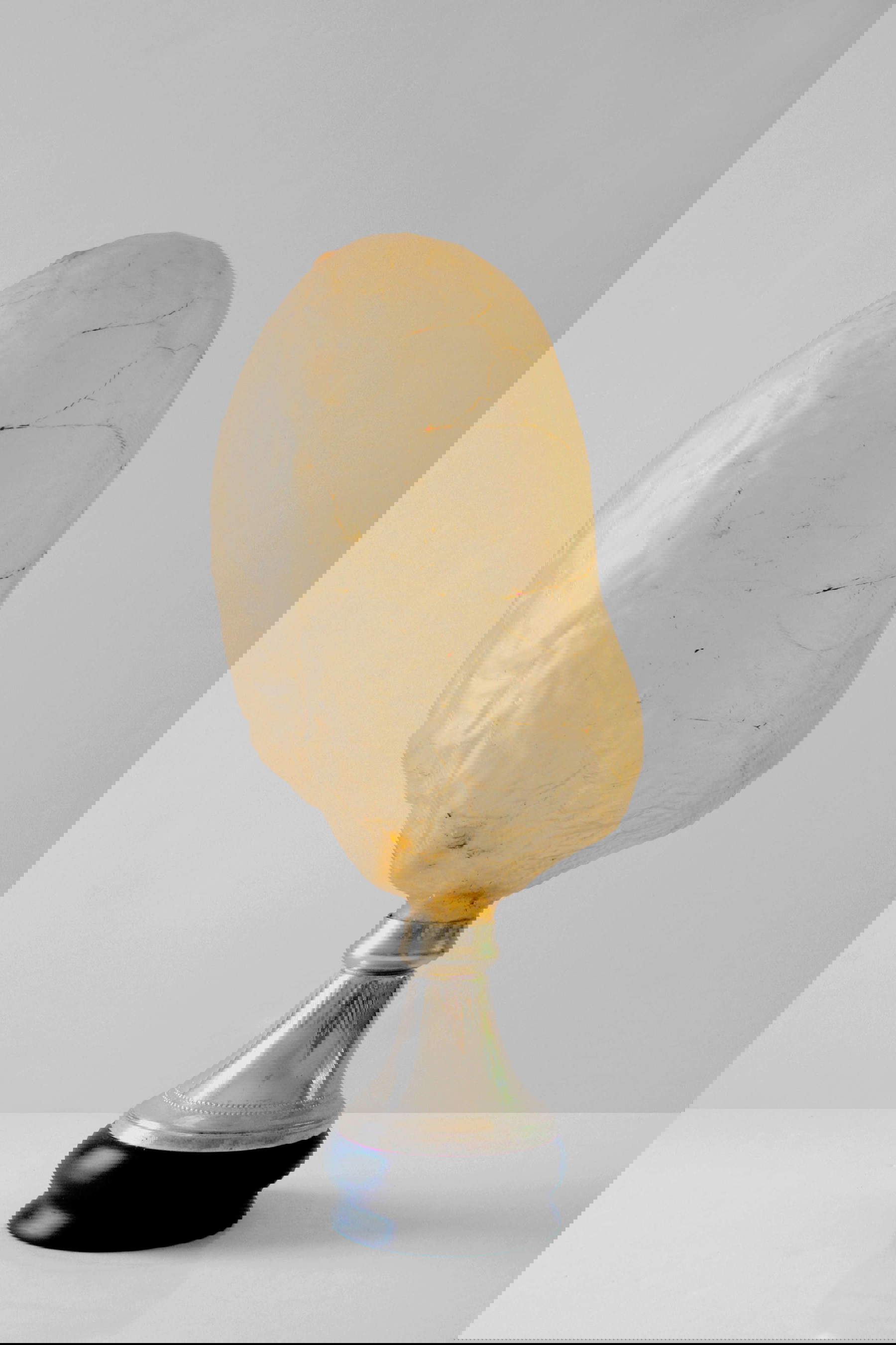 Chiara Lecca, Bigbubble #2 (2012 ; vessie de vache, métal, bois, résine, 48,5 x 15,5 x 13,5 cm). Avec l'aimable autorisation de l'artiste et de la Galleria Fumagalli Milan.