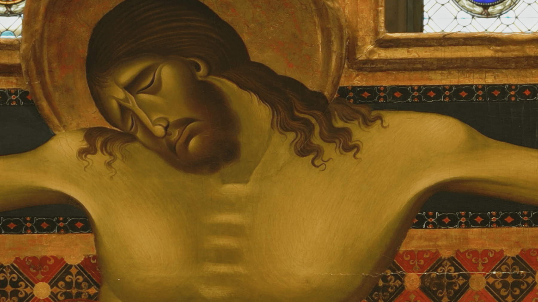 Cimabue, dettaglio del Crocifisso d'Arezzo. ©Bridgeman Images