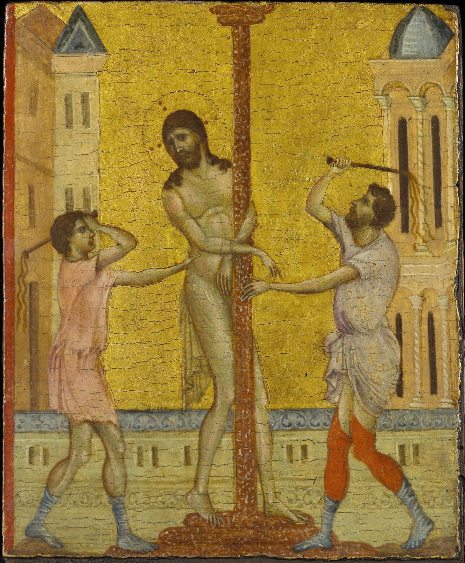 Cimabue, Flagellazione (Frick Collection) Cimabue, Flagellazione (Frick Collection)