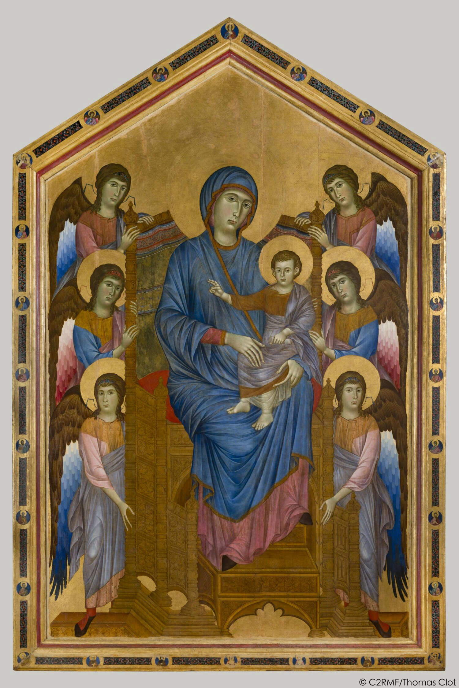 Cimabue, Maestà (dopo il restauro) Cimabue, Maestà (dopo il restauro)