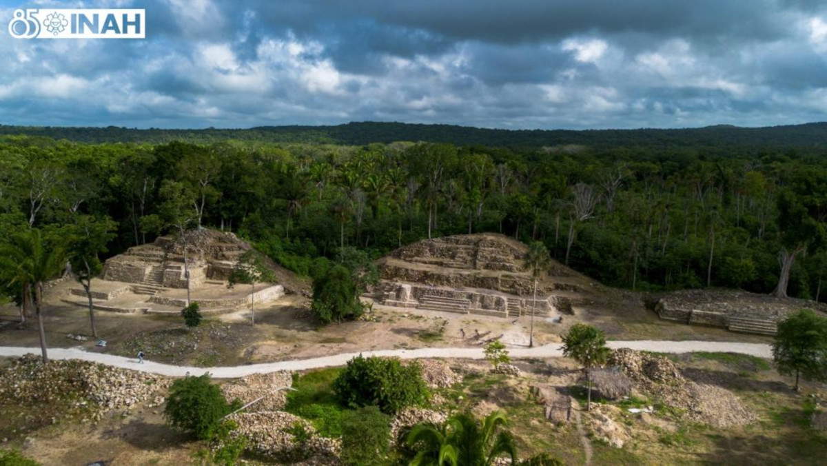 Mexiko, die alte Maya-Stadt Ichkabal wird als archäologische Stätte für die Öffentlichkeit zugänglich gemacht