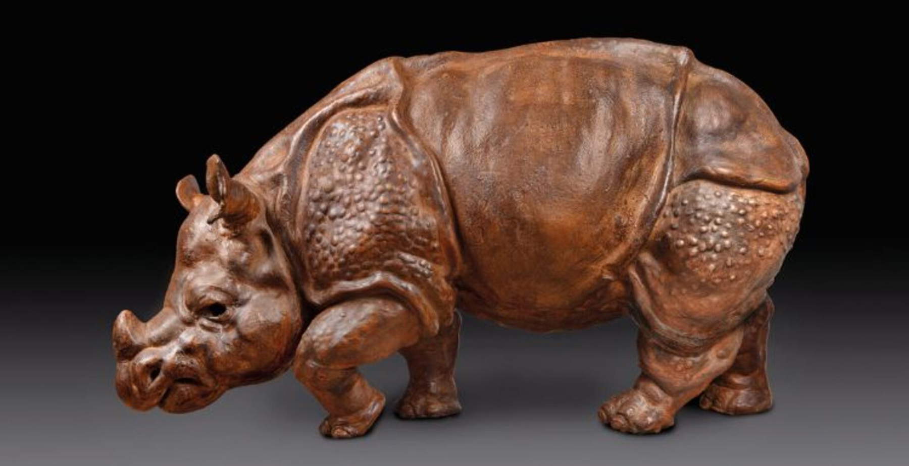 Rijksmuseum Amsterdam acquires a rare rhinoceros Clara statue at TEFAF