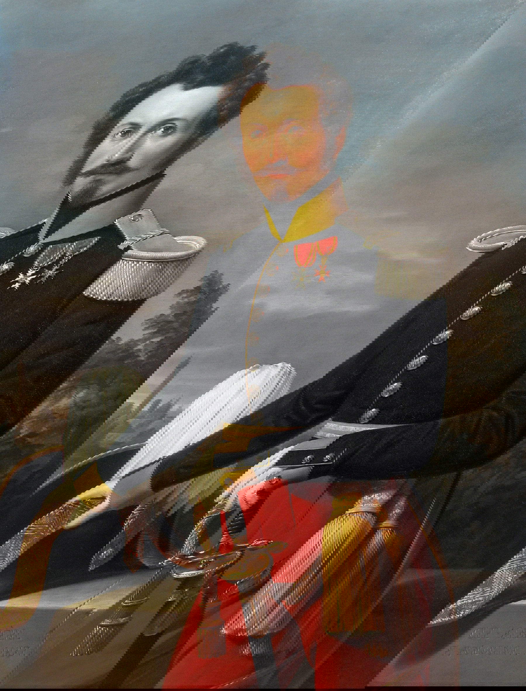 Clemente Alb&egrave;ri, Retrato del oficial papal Franz von Weber (1837; óleo sobre lienzo) Foto: &copy; Fundación Carisbo