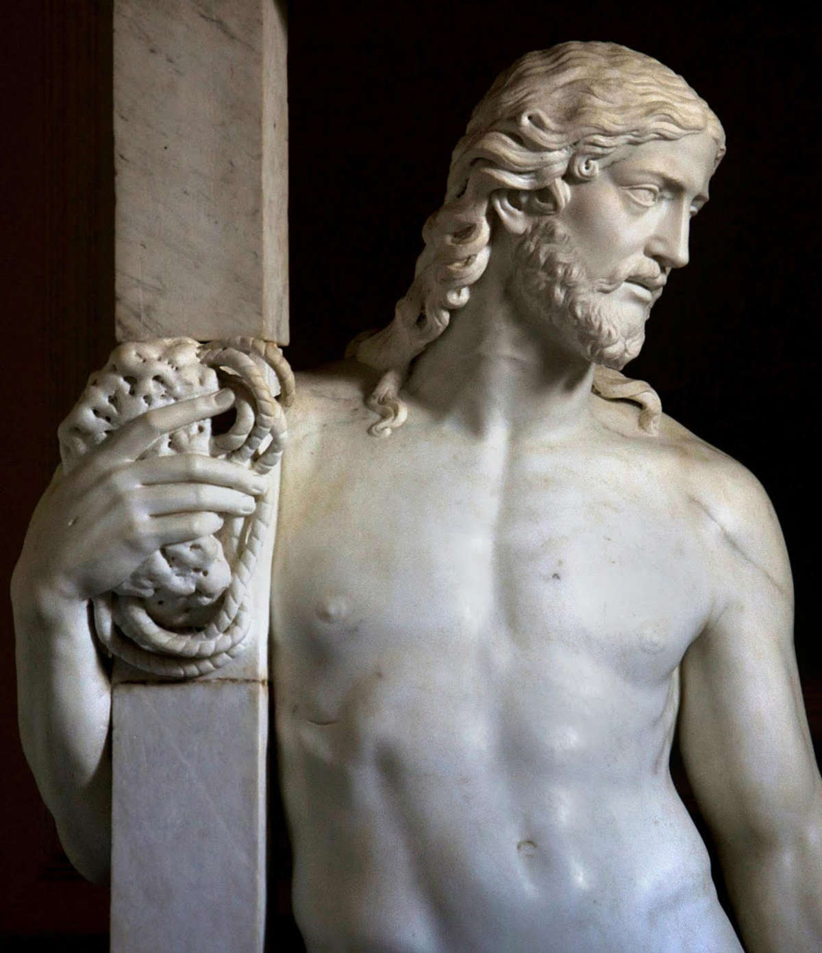Dettaglio del Cristo Giustiniani di Michelangelo