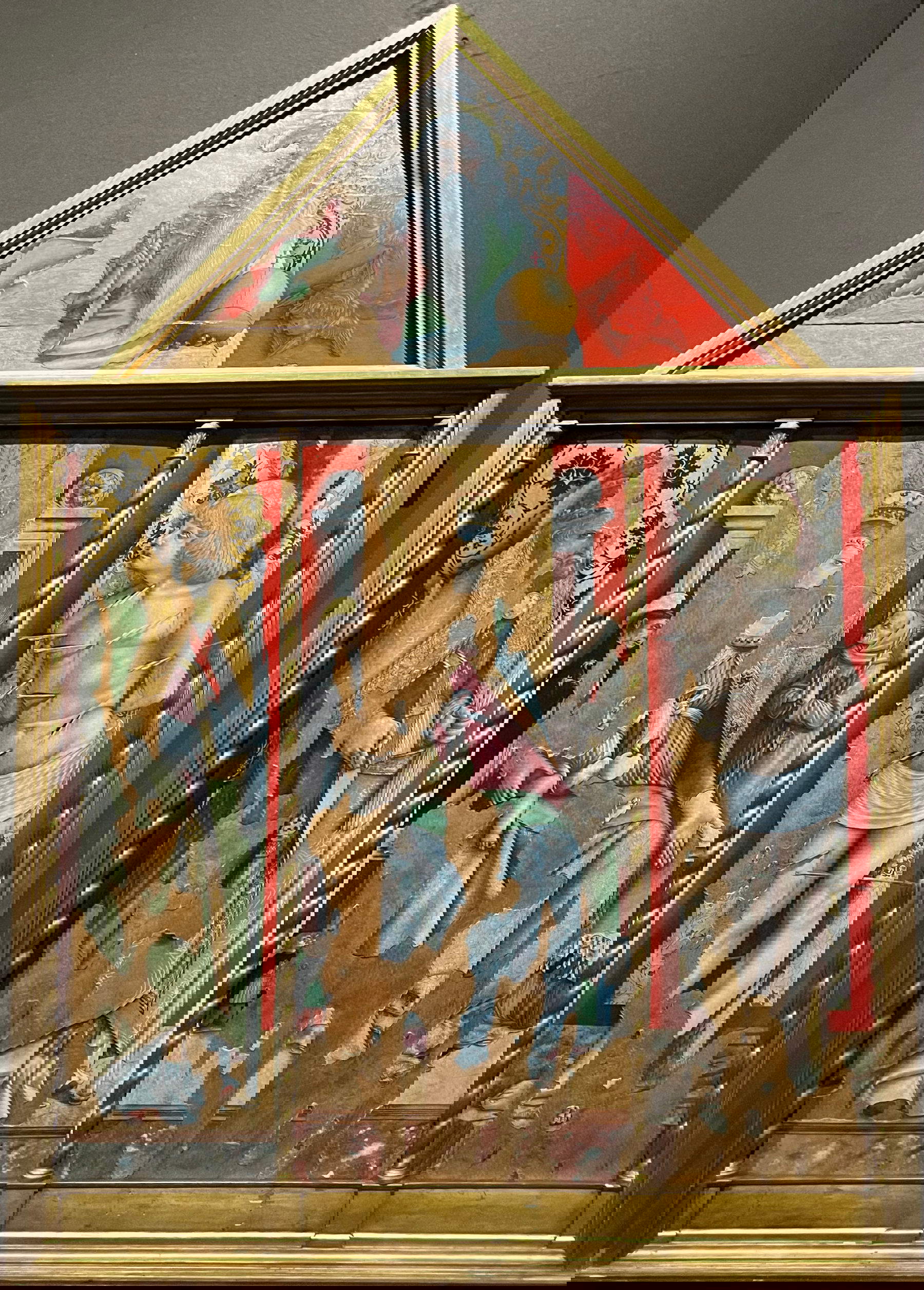 The work First triptych of Valle Castellana by Carlo Crivelli after restoration