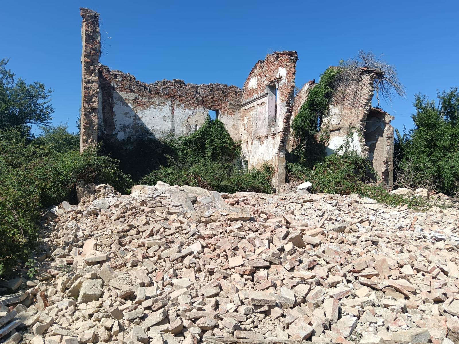 Il crollo. Foto: Comune di Ozzano dell'Emilia