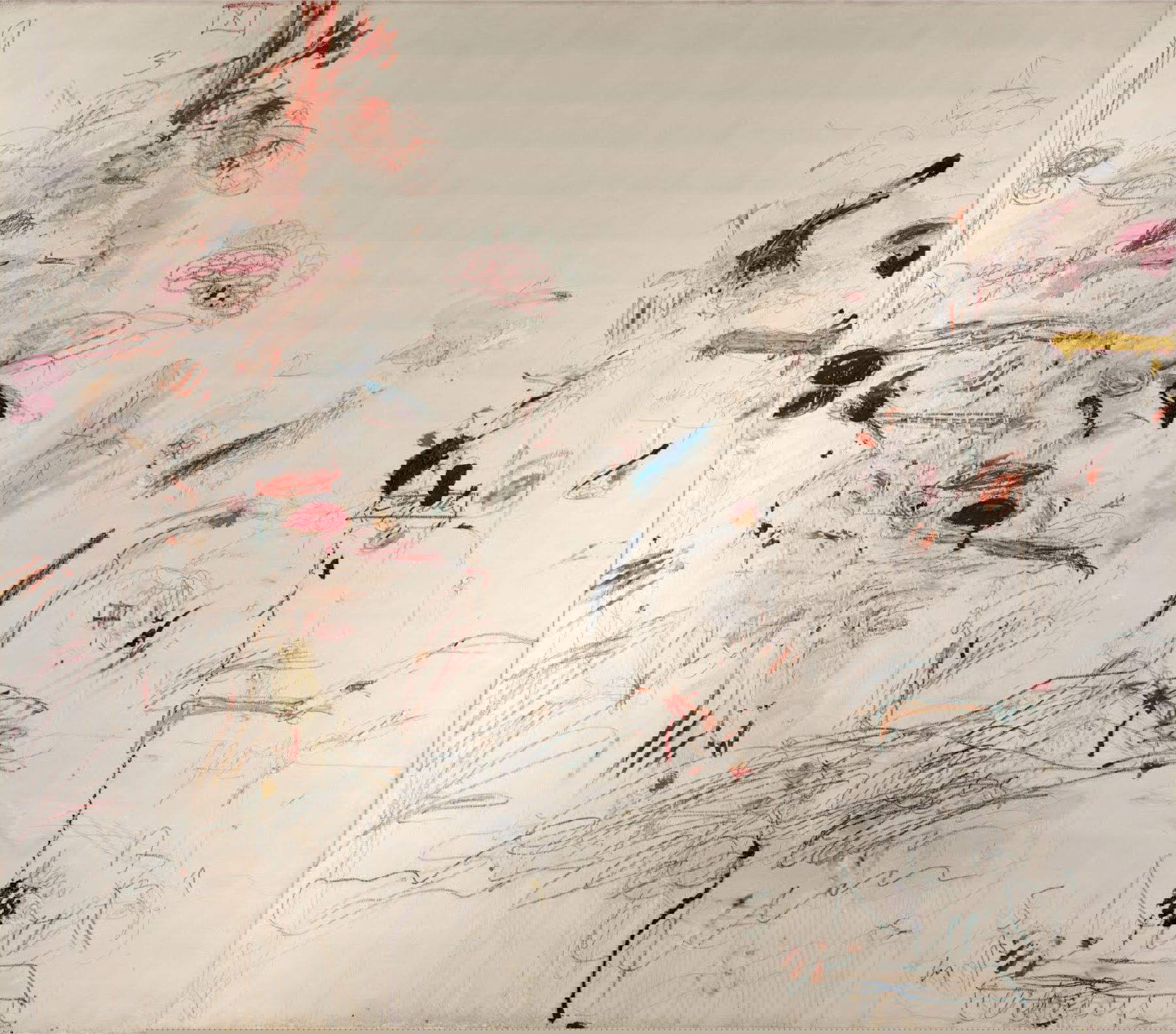 Cy Twombly Second Voyage to Italy (The Fall of Hyperion) (1962) Donation Giorgio Franchetti &copy; Cy Twombly Foundation