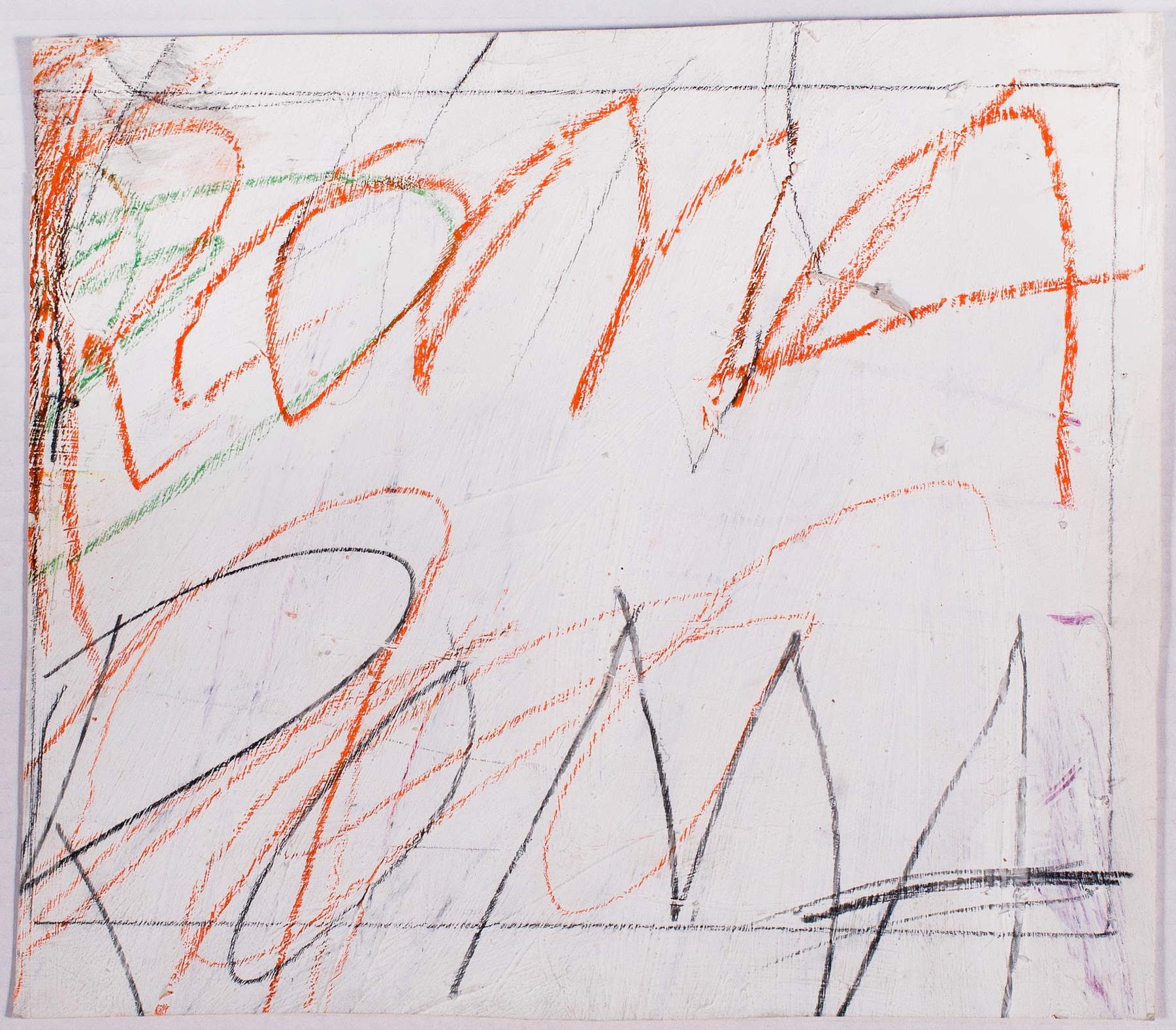 Cy Twombly, Untitled (1957; Roma, Galleria Nazionale d'Arte Moderna e Contemporanea) © Cy Twombly Foundation. Donazione della Fondazione Cy Twombly