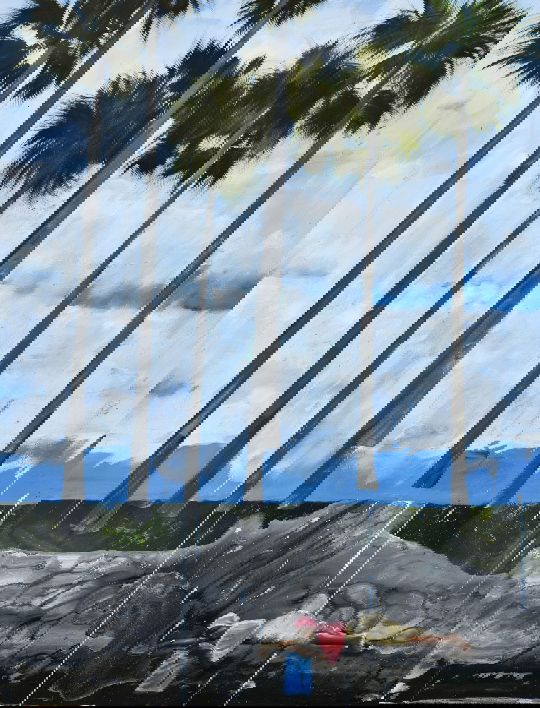 Daniele Galliano, El sueño árabe que amas (2025; óleo sobre lienzo, 200 x 150 cm)