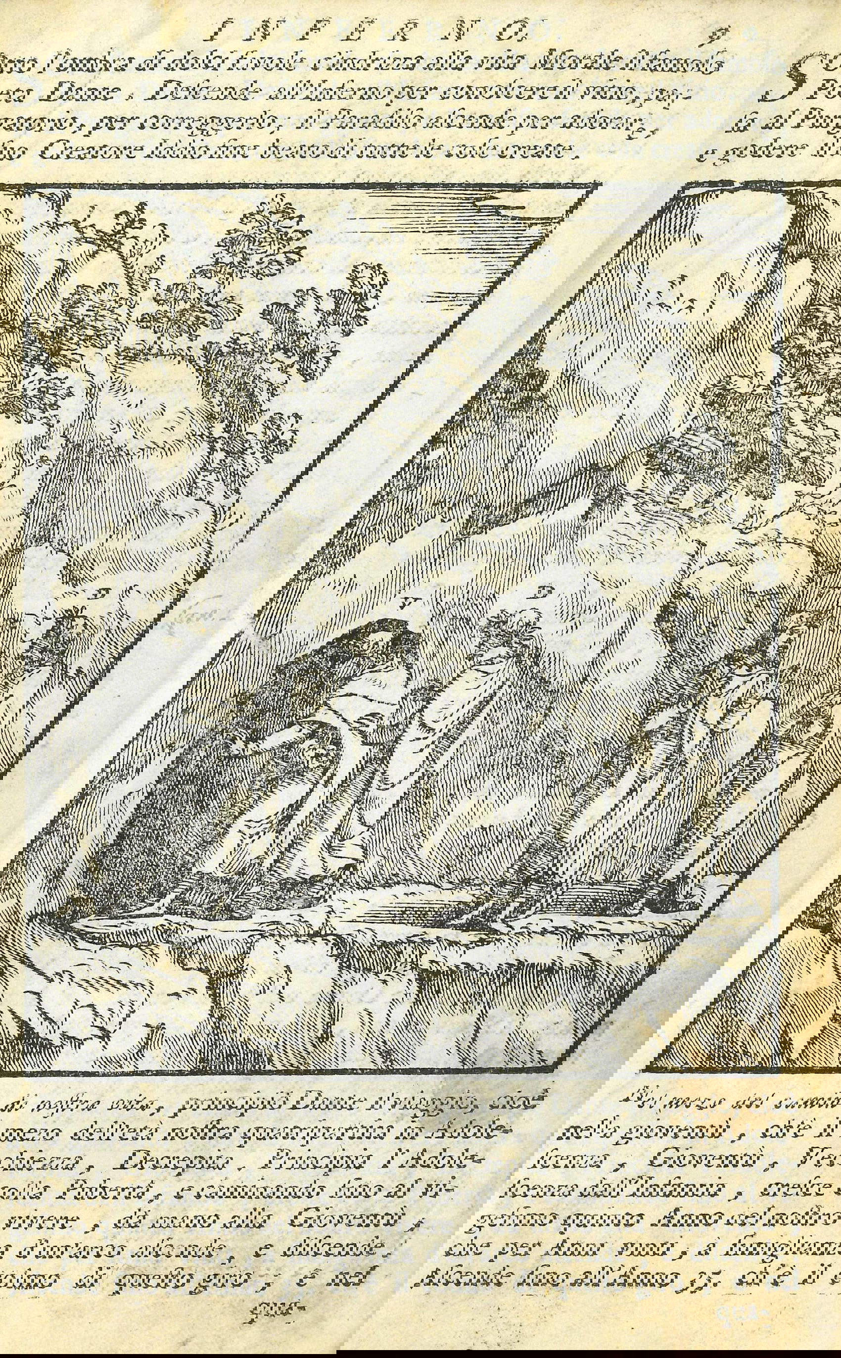 Giovanni Palazzi (a cura di) Compendio della Comedia di Dante Alighieri (1696; Volume cartaceo manoscritto corredato da 89 xilografie da matrici cinquecentesche; Brescia, Biblioteca Diocesana)