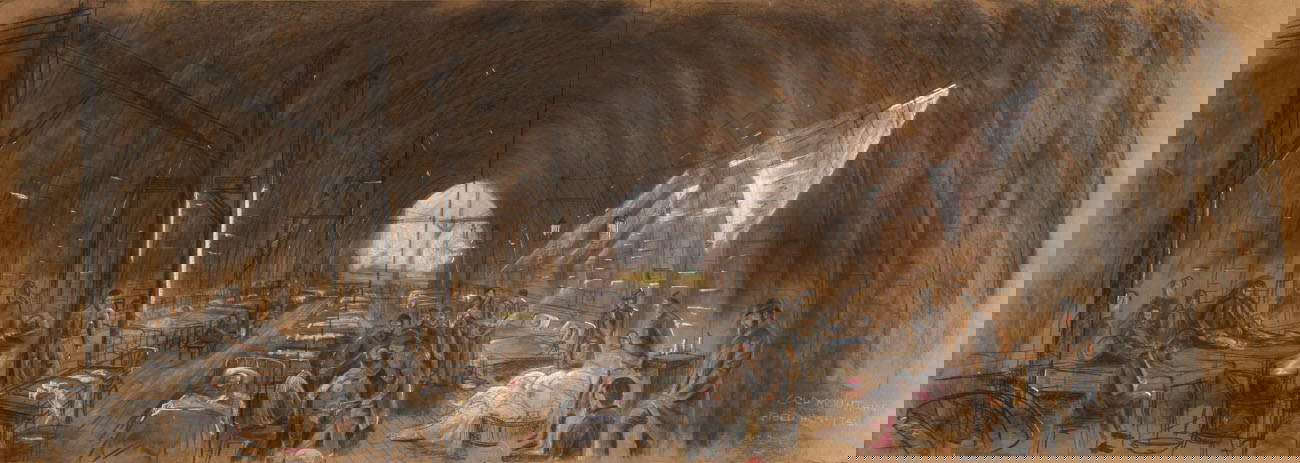 Field Hospital per Cold mountain di Anthony Minghella (2003; 72 x 203 cm)