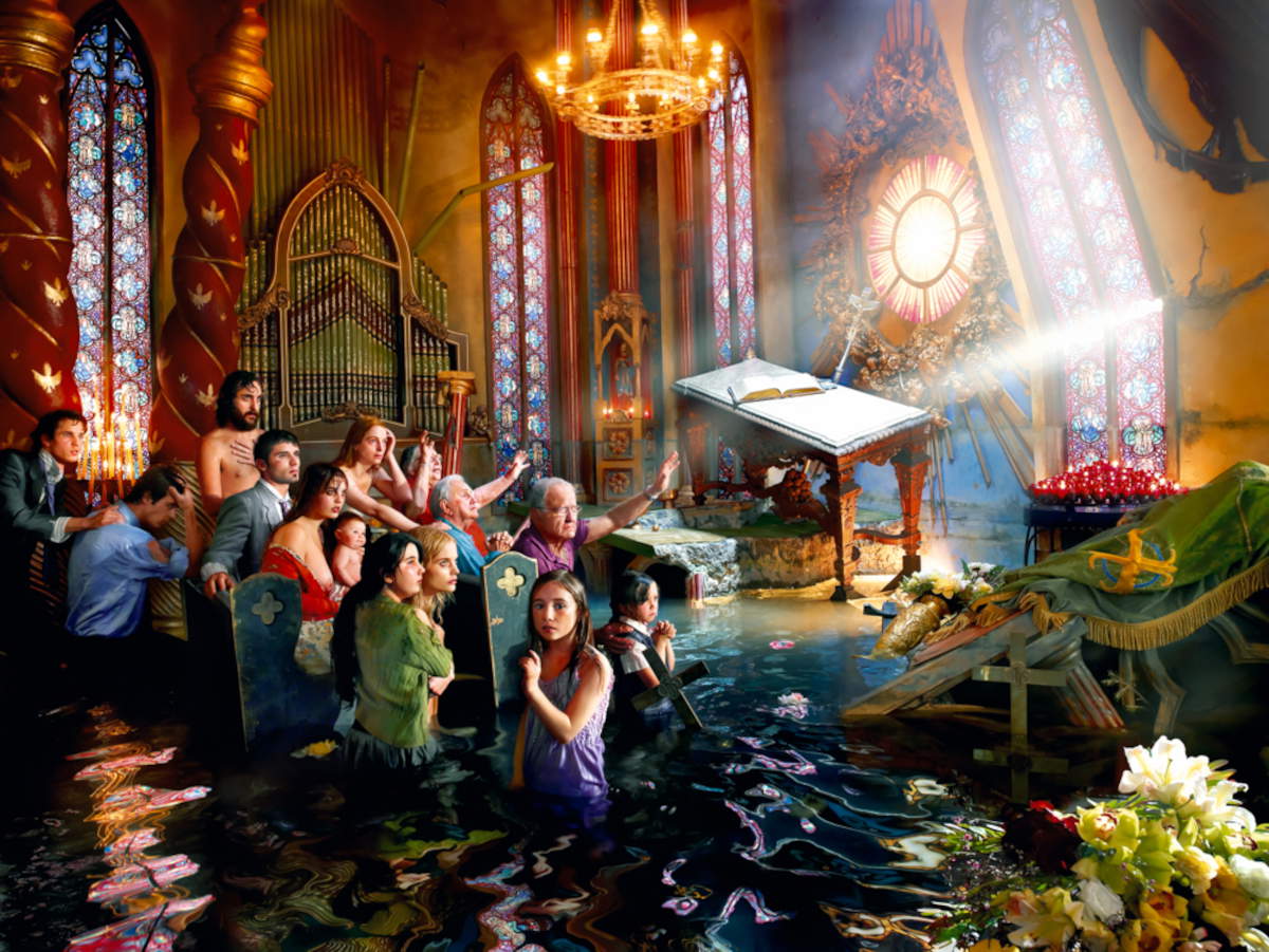 David LaChapelle, After the Deluge, Cathedral, Los Angeles 2007 &copy;David LaChapelle