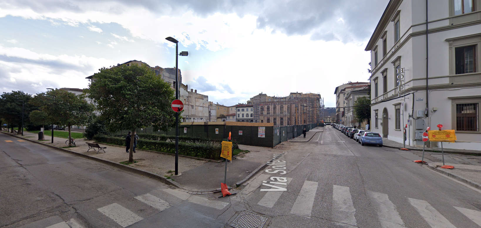 L'area dopo la demolizione del Teatro. Foto: Google Maps L'area dopo la demolizione del Teatro. Foto: Google Maps