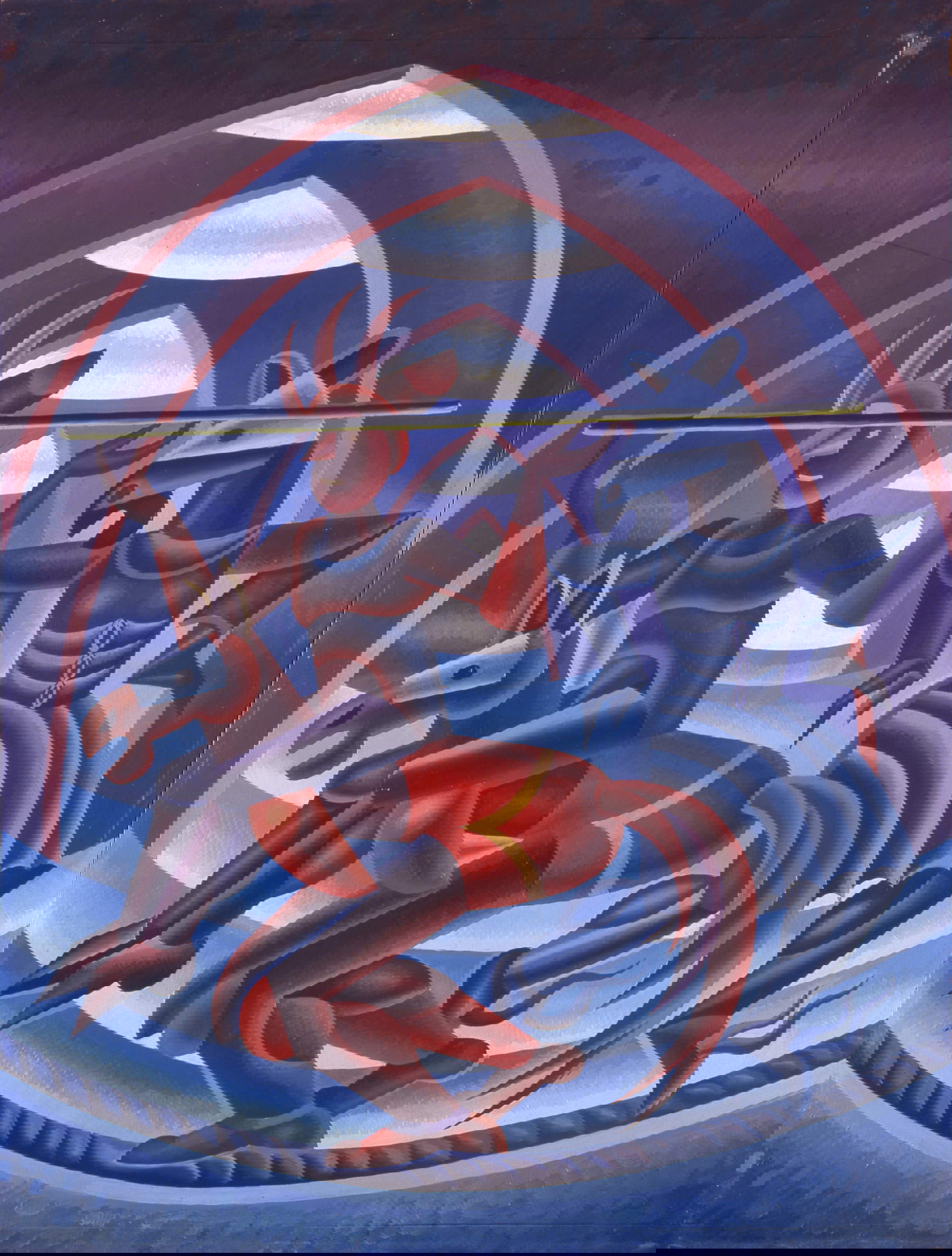 Fortunato Depero, Chevaux sur une corde