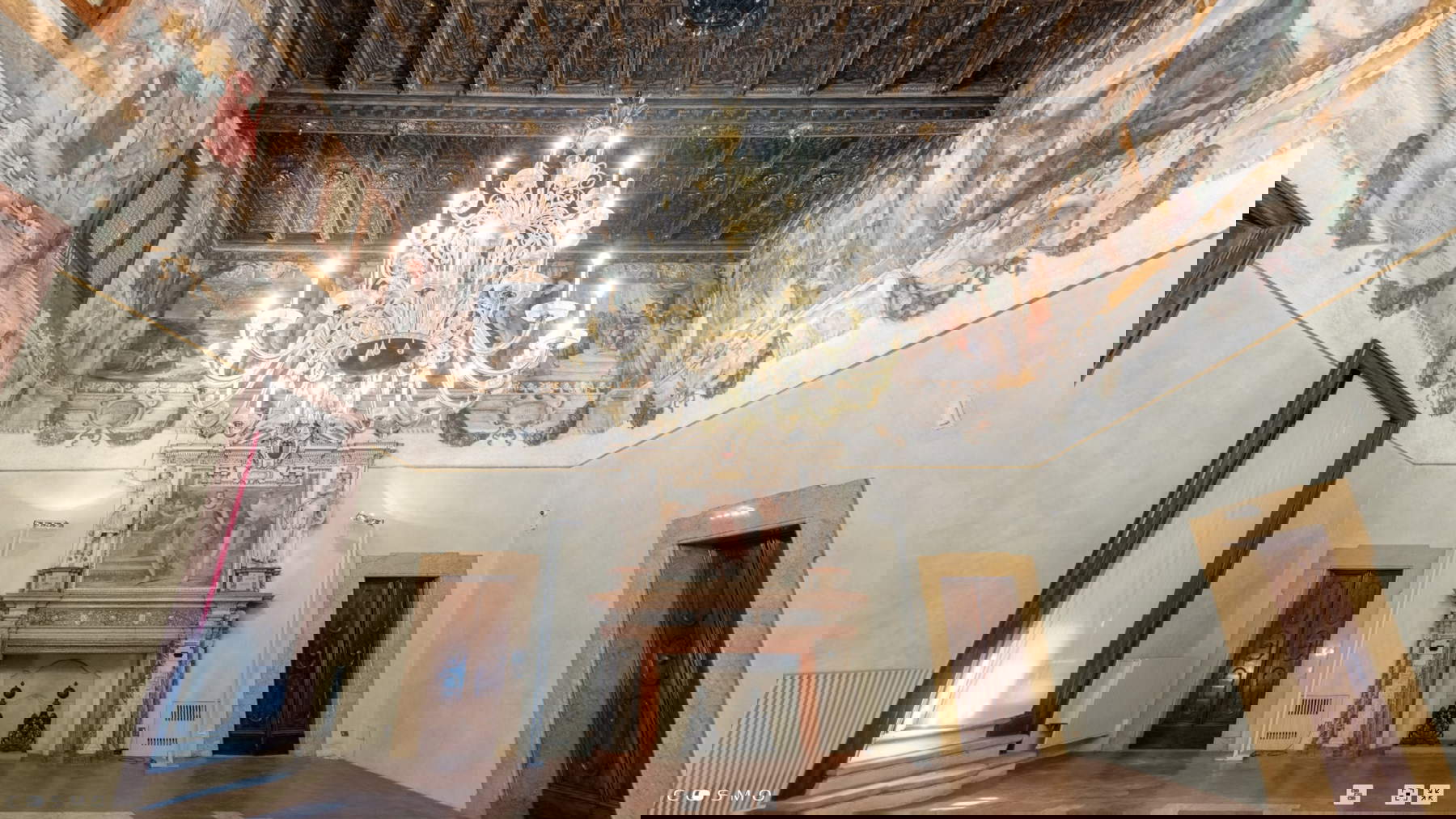 Bologna, entire cycle of frescoes in the Sala dei Carracci digitized in very high definition