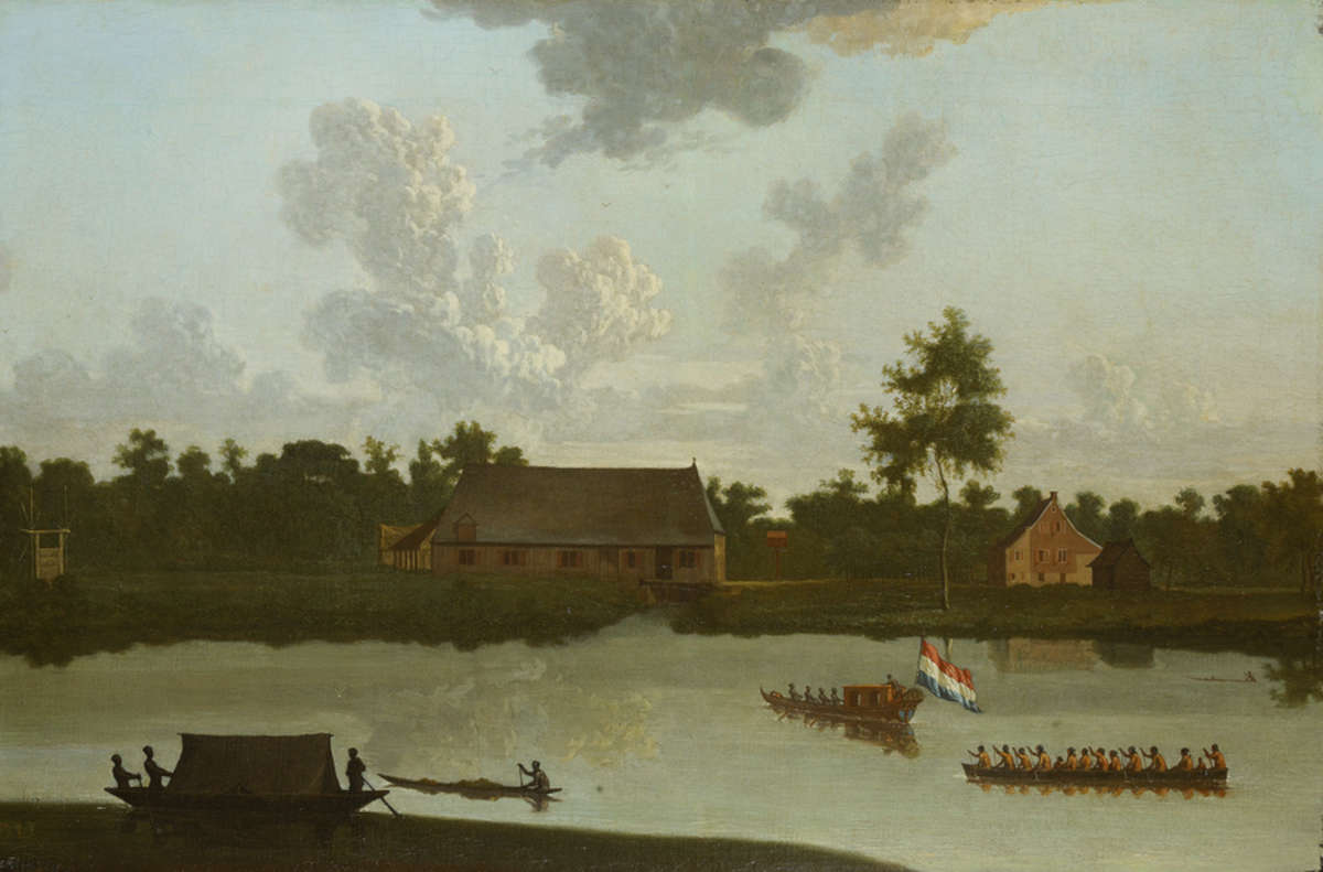 Dirk Valkenburg, La plantación de Waterlant (c. 1706-1708; Amsterdam, Museo de Amsterdam) Dirk Valkenburg, La plantación de Waterlant (c. 1706-1708; Amsterdam, Museo de Amsterdam)