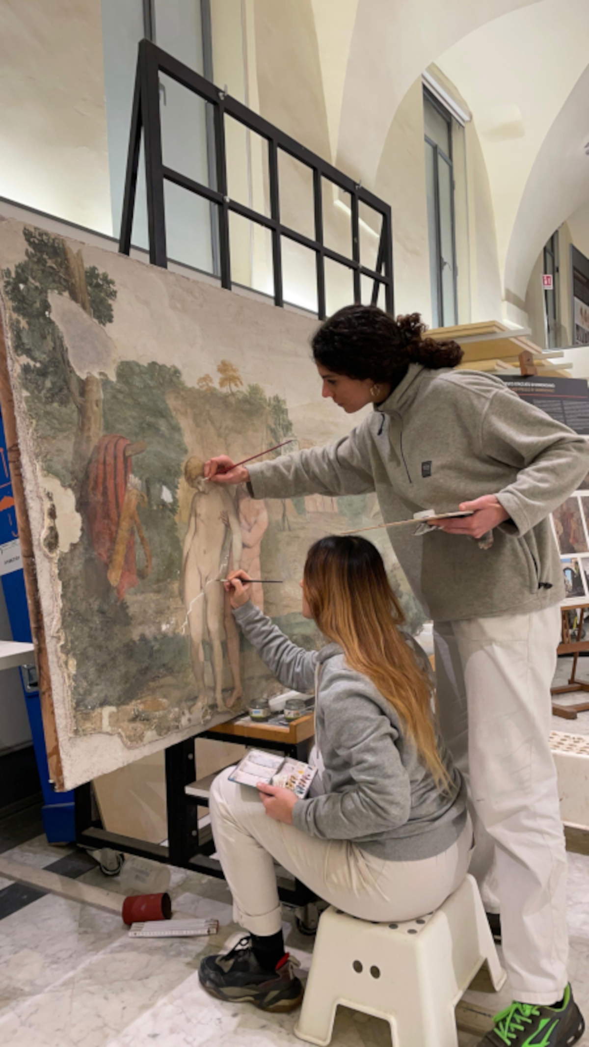 Le laureande al lavoro