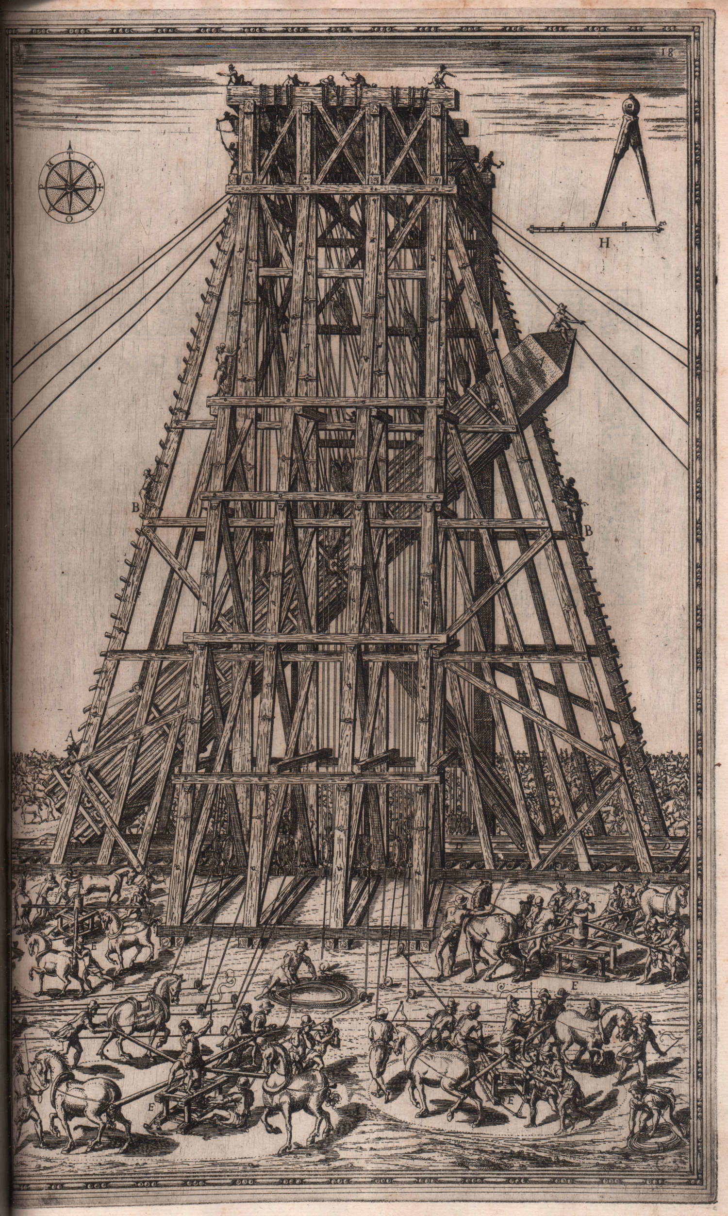 Domenico Fontana (1543-1607), Della trasportatione dell'obelisco vaticano..., Rome, 1590.