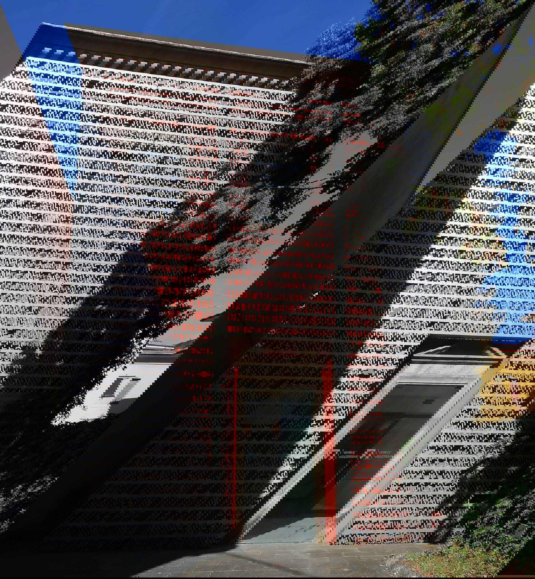 Domus Mazziniana, the facade. Photo: Francesco Bini Domus Mazziniana, the facade. Photo: Francesco Bini