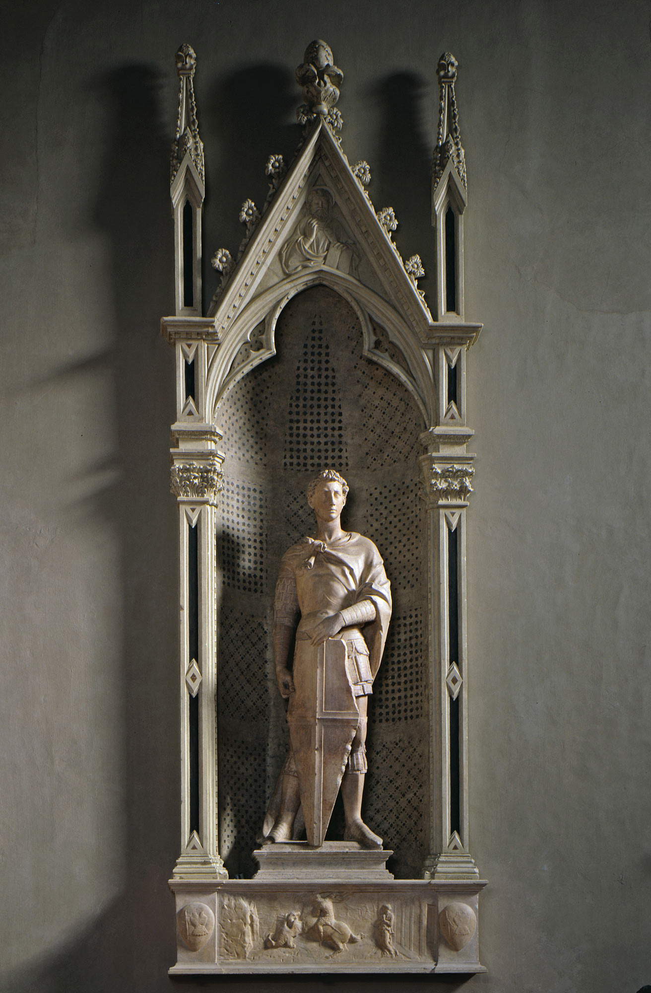 Donatello, Saint George (1416; marble, height 209 cm; Florence, Museo Nazionale del Bargello)