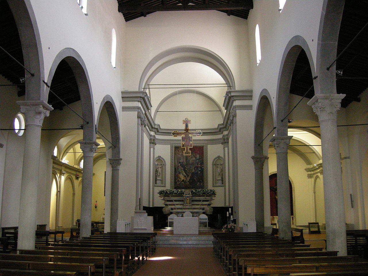 Interior of the Cathedral of Castelnuovo Garfagnana