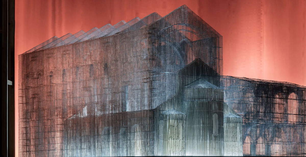 Part of Edoardo Tresoldi's work in Bari collapses during bad weather