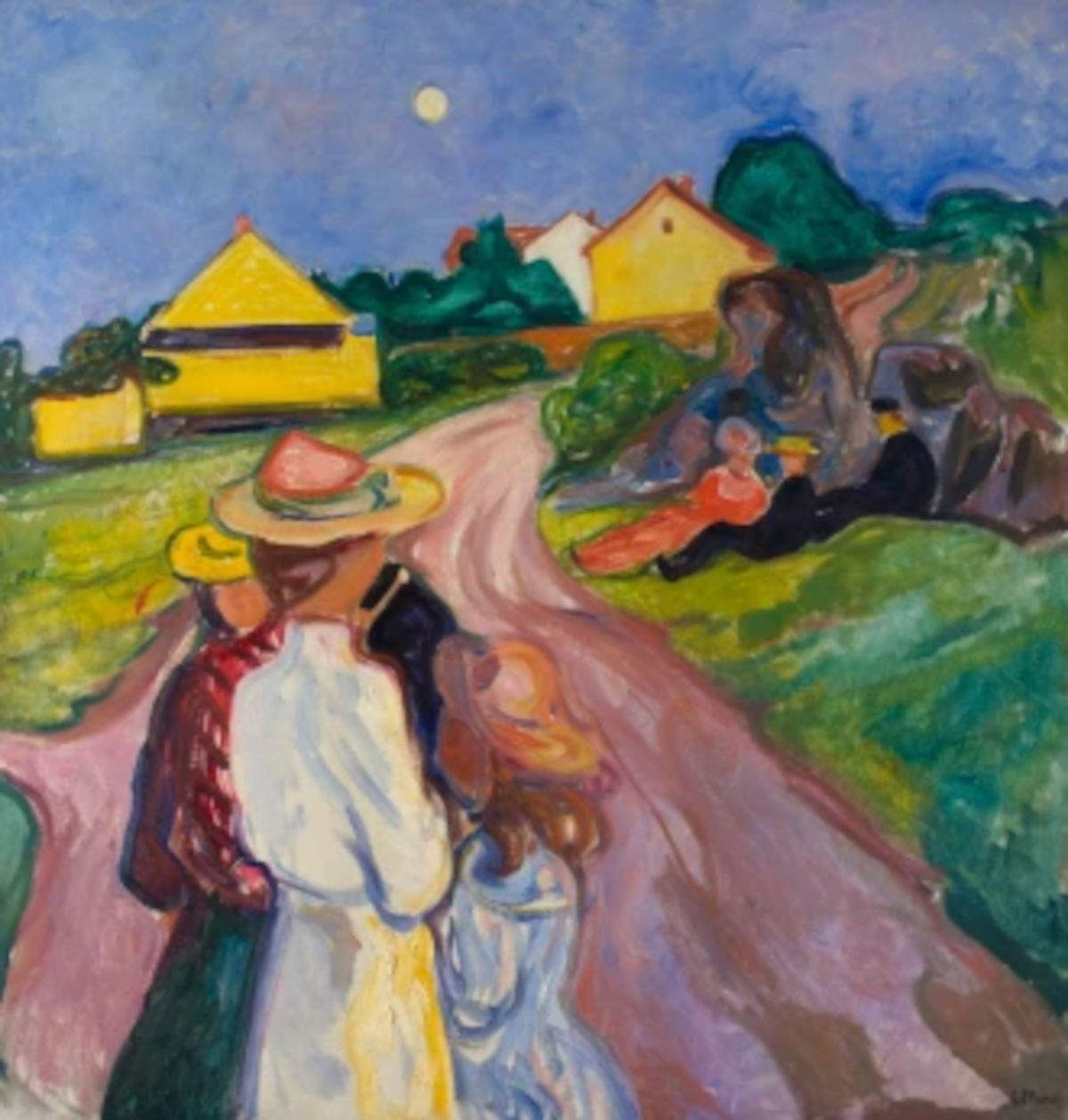 Edvard Munch, Sankthansnatt Johannisnacht (Mittsommernacht). Photo : &copy;Shotheby's