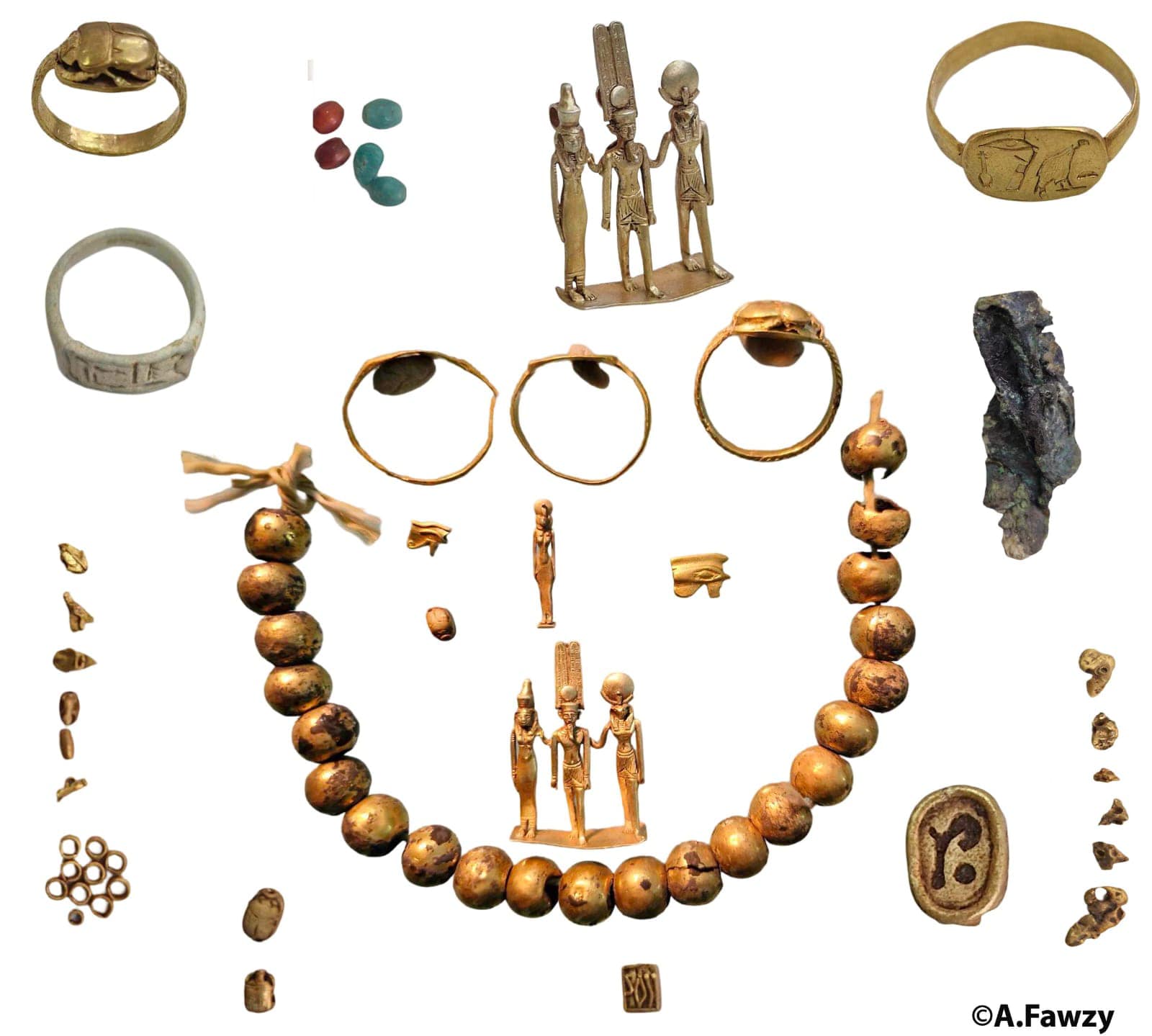 The jewels discovered at Karnak