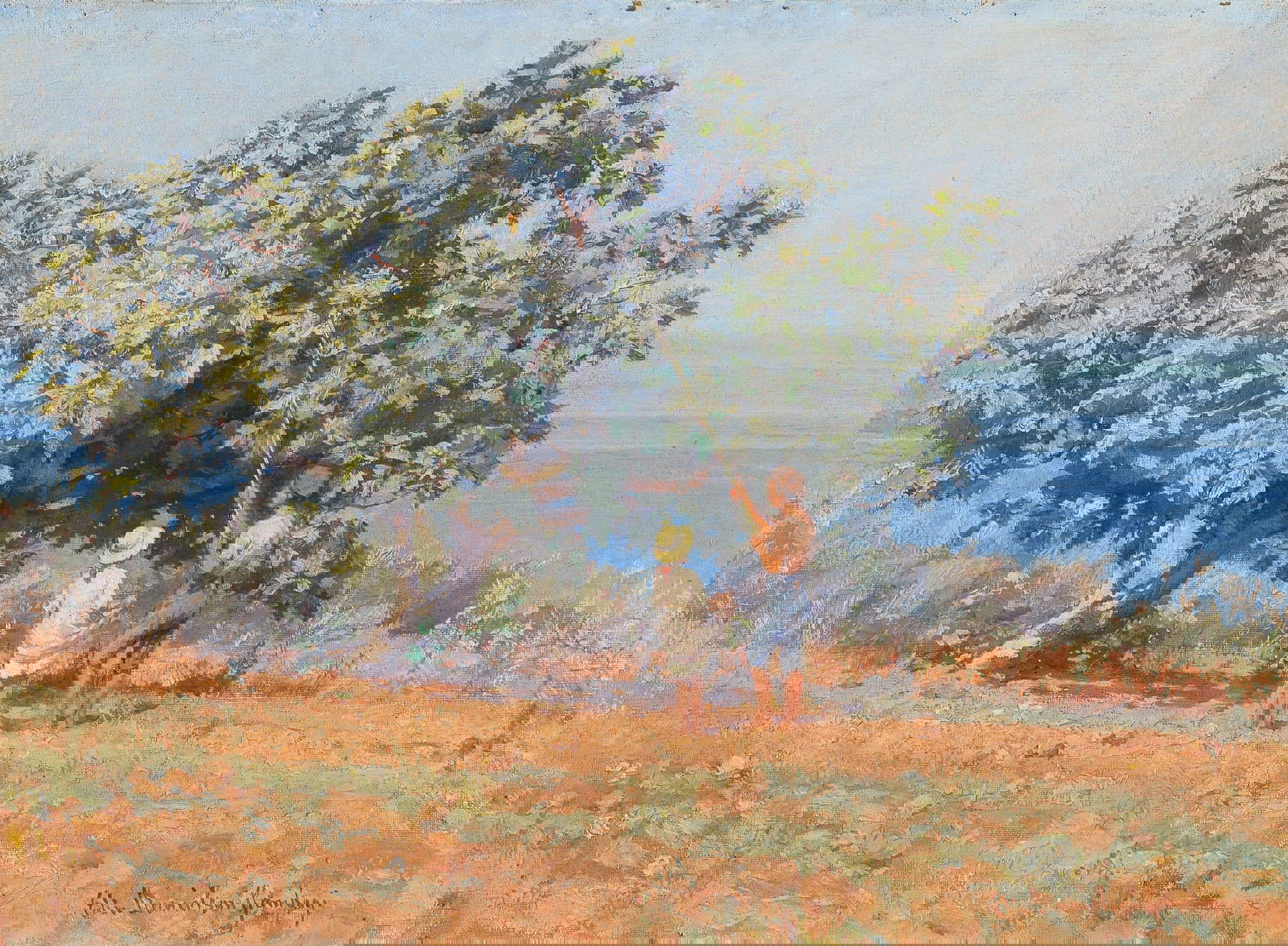 Elin Danielson Gambogi, Die Feige (Öl auf Leinwand auf Karton, 31 x 42 cm; Privatsammlung) Elin Danielson Gambogi, Die Feige (Öl auf Leinwand auf Karton, 31 x 42 cm; Privatsammlung)