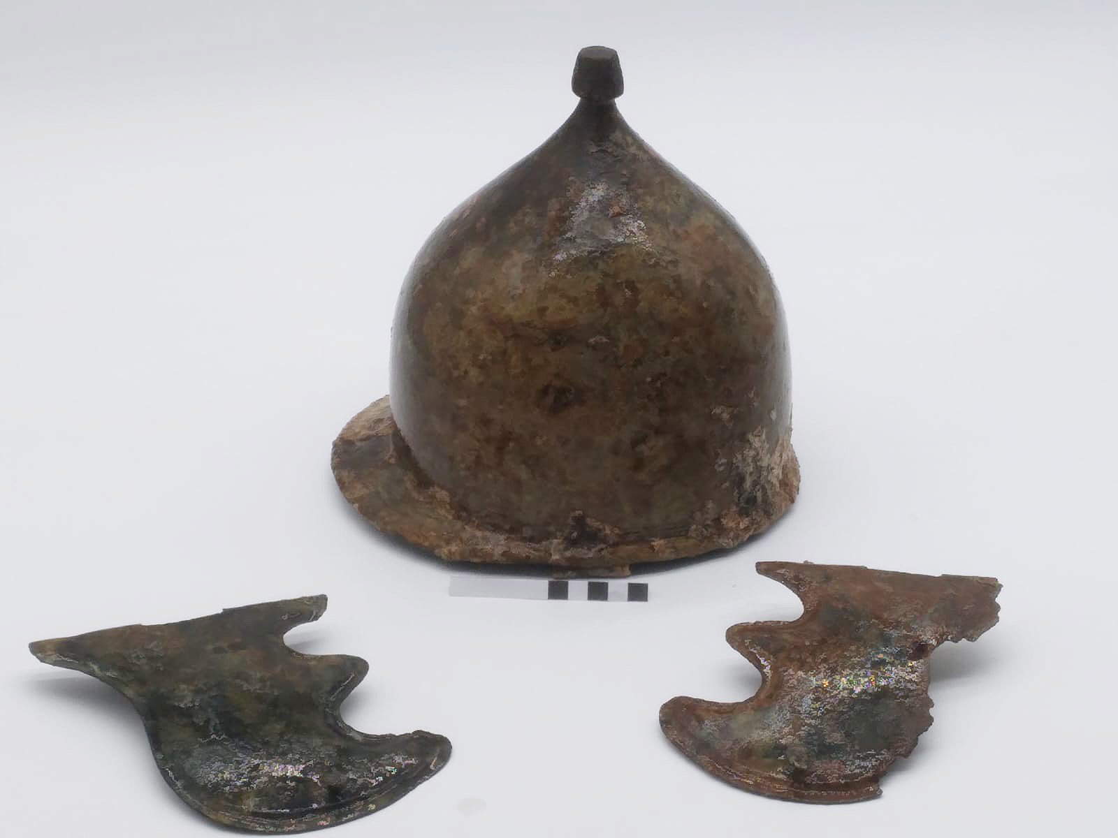 Sicily, a helmet from the 241 BC Battle of the Egadi recovered at sea.