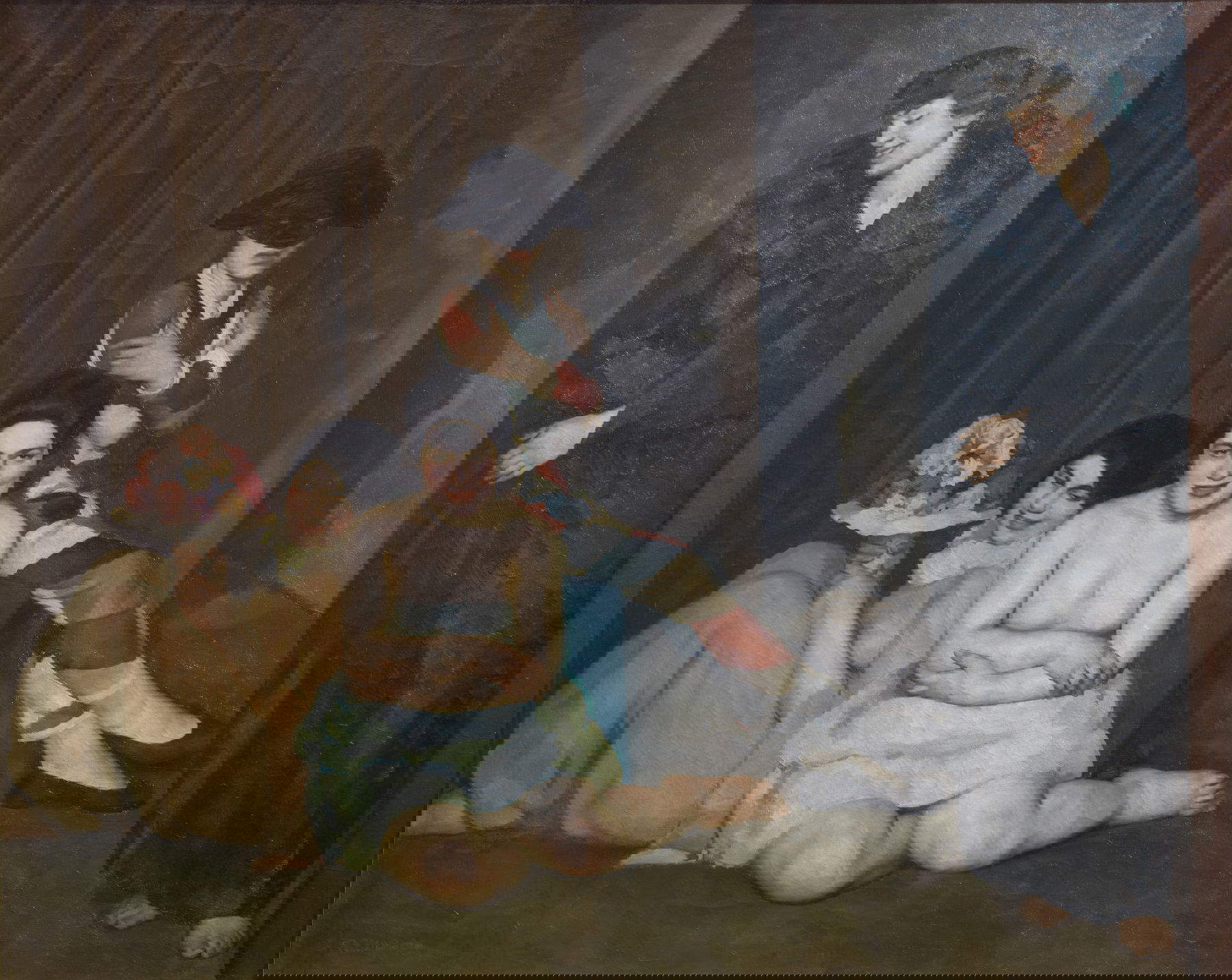 Emilio Malerba, Le maschere (1922; olio su tela, 160 &times; 203 cm, Roma, Galleria Nazionale d&rsquo;Arte Moderna e Contemporanea) Foto: Alessandro Vasari