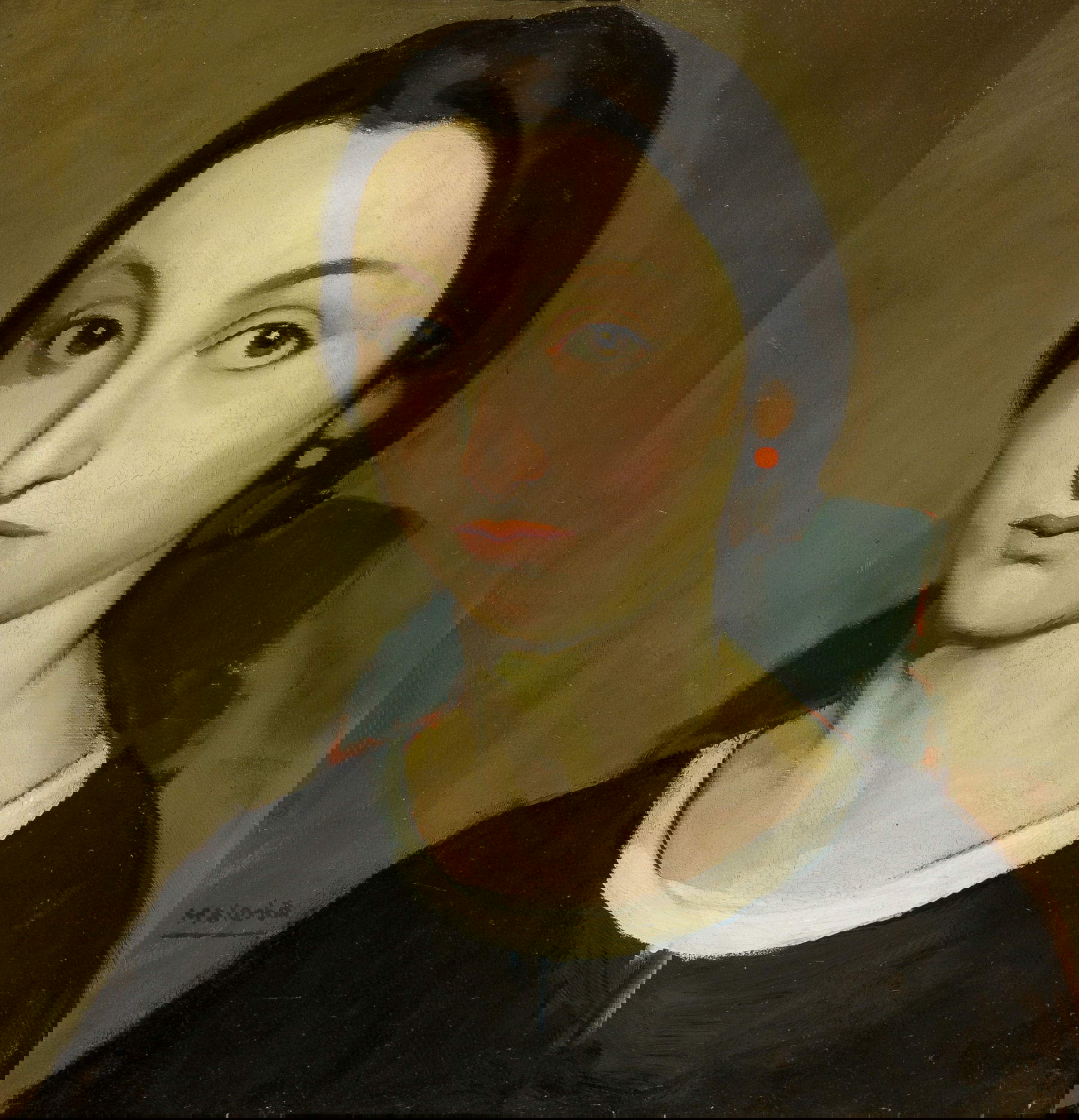 Emilio Malerba, Studio di figura (1923; olio su tavola, 43 &times; 40,5 cm; Collezione privata) Su concessione di 800/900 Art Studio, Livorno-Lucca